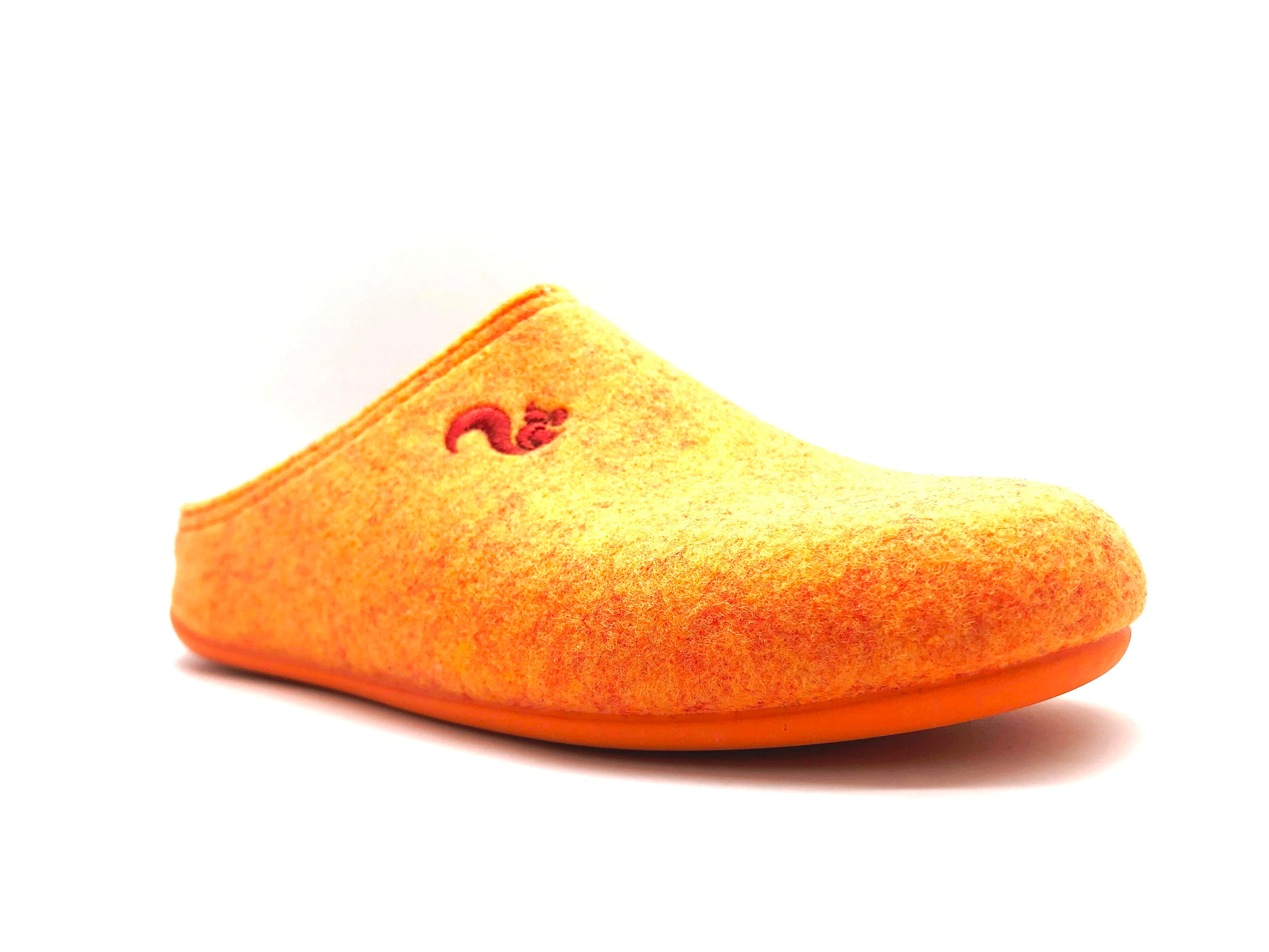 thies men vegan Thies 1856 ® Recycled Pet Slipper Vegan Orange (W/M) Orange