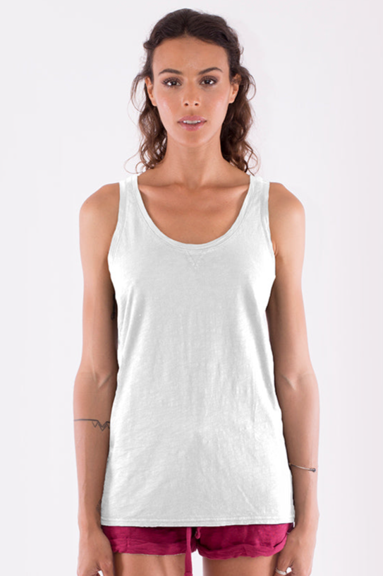 RAVENS VIEW IBIZA womens vegan T-Shirt Haiti White