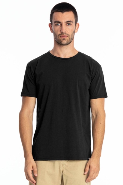 RAVENS VIEW IBIZA Herren vegan T-Shirt Basic Azur Schwarz