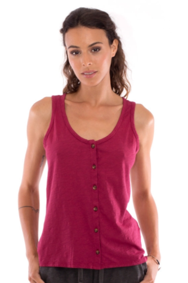 RAVENS VIEW IBIZA womens vegan Top Athena Garnet Pink