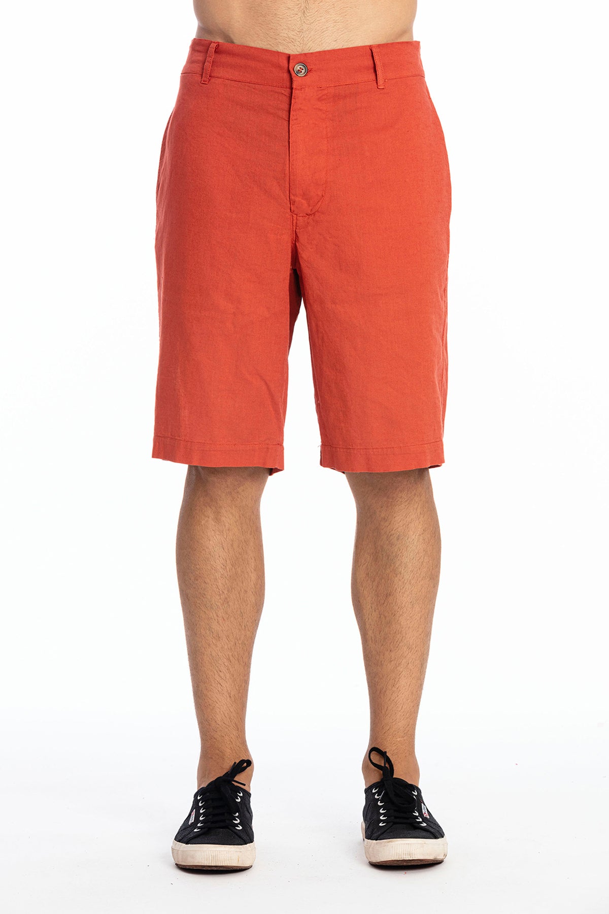 Image of RAVENS VIEW IBIZA mannen vegan Short Kyros Terracotta Oranje