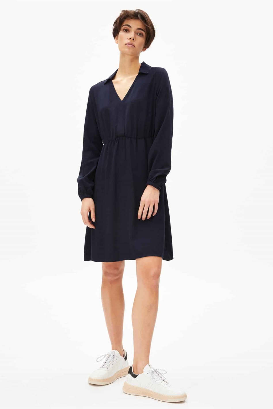 ARMEDANGELS Damen vegan Kleid Desiraa Blau