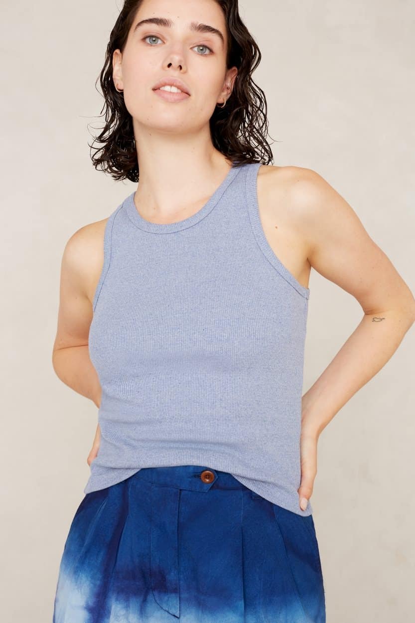 Kings of Indigo womens vegan Top Ketevan Blue