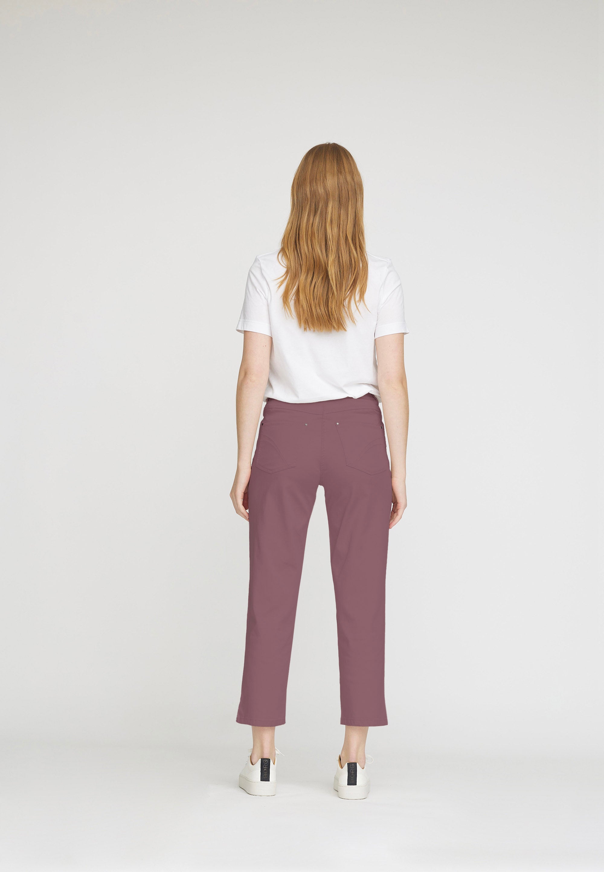 LAURIE womens vegan Pants Hannah Regular Crop Faded Grape