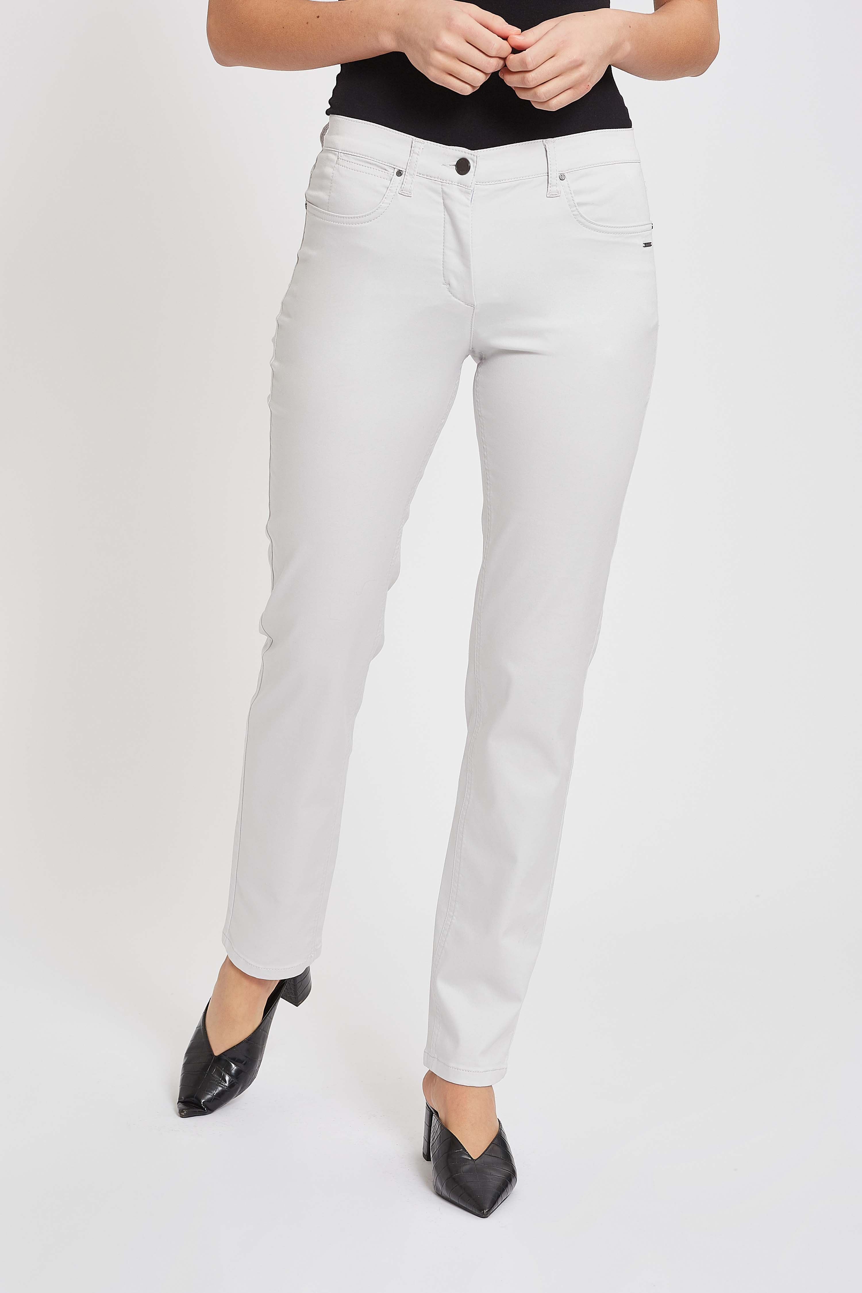 LAURIE Damen vegan Hose Charlotte Regular Ml Hellgrau