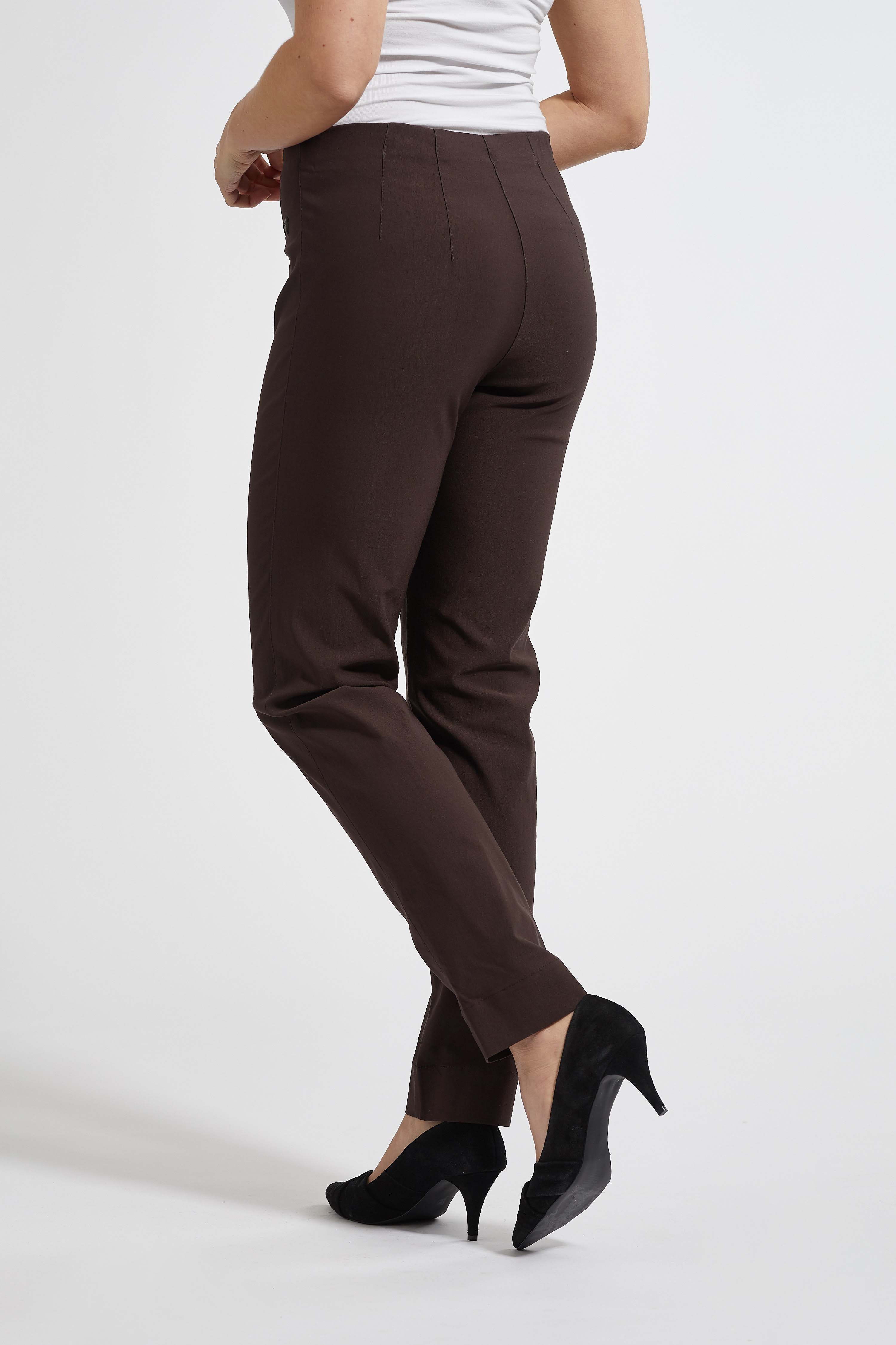 light blue dress on brown skin Dynamic Fit Wool Blend Low Waist Dark Brown Dress Pants 38 / D / Dark Brown