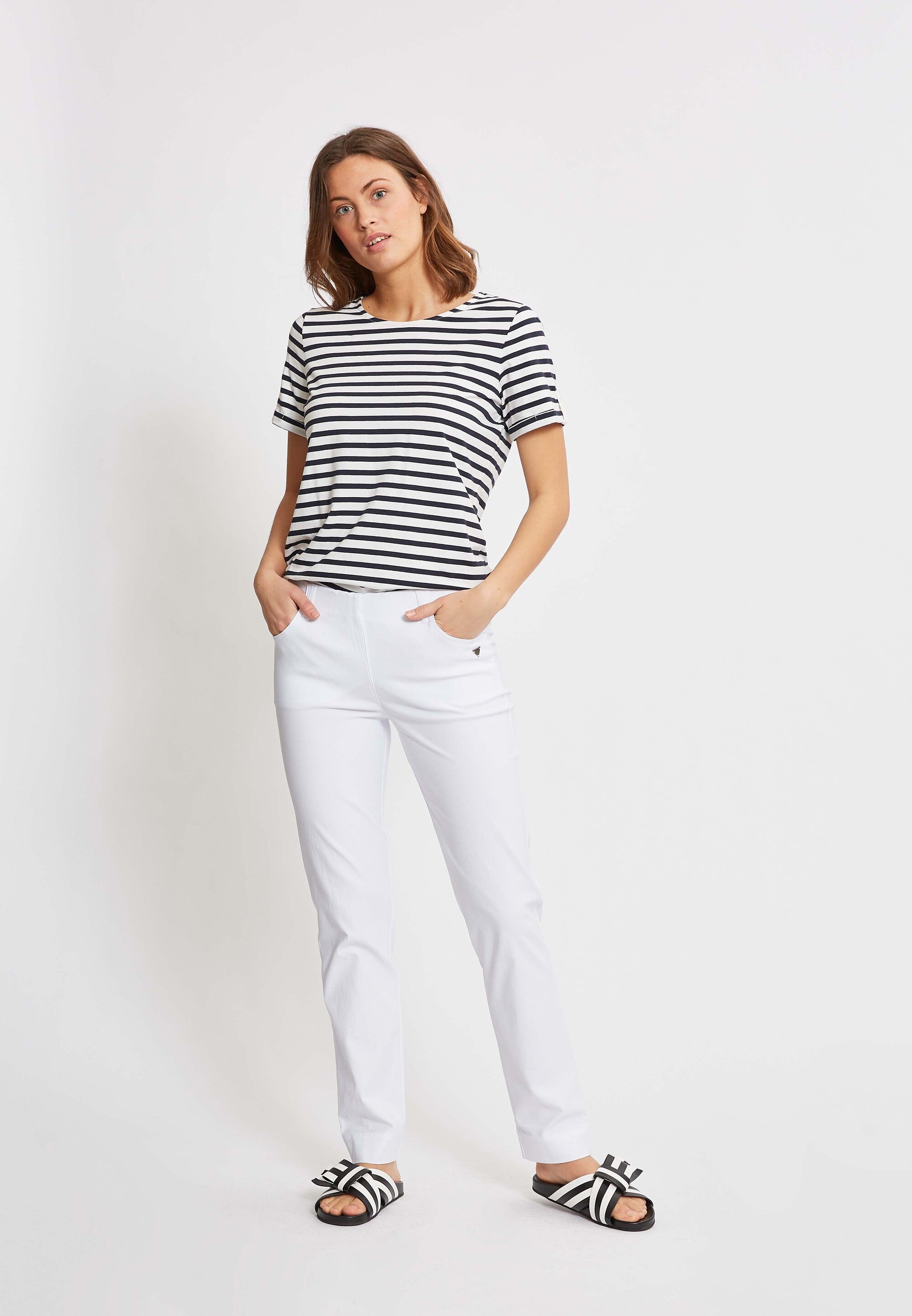 LAURIE Broek Kelly Regular Ml Wit