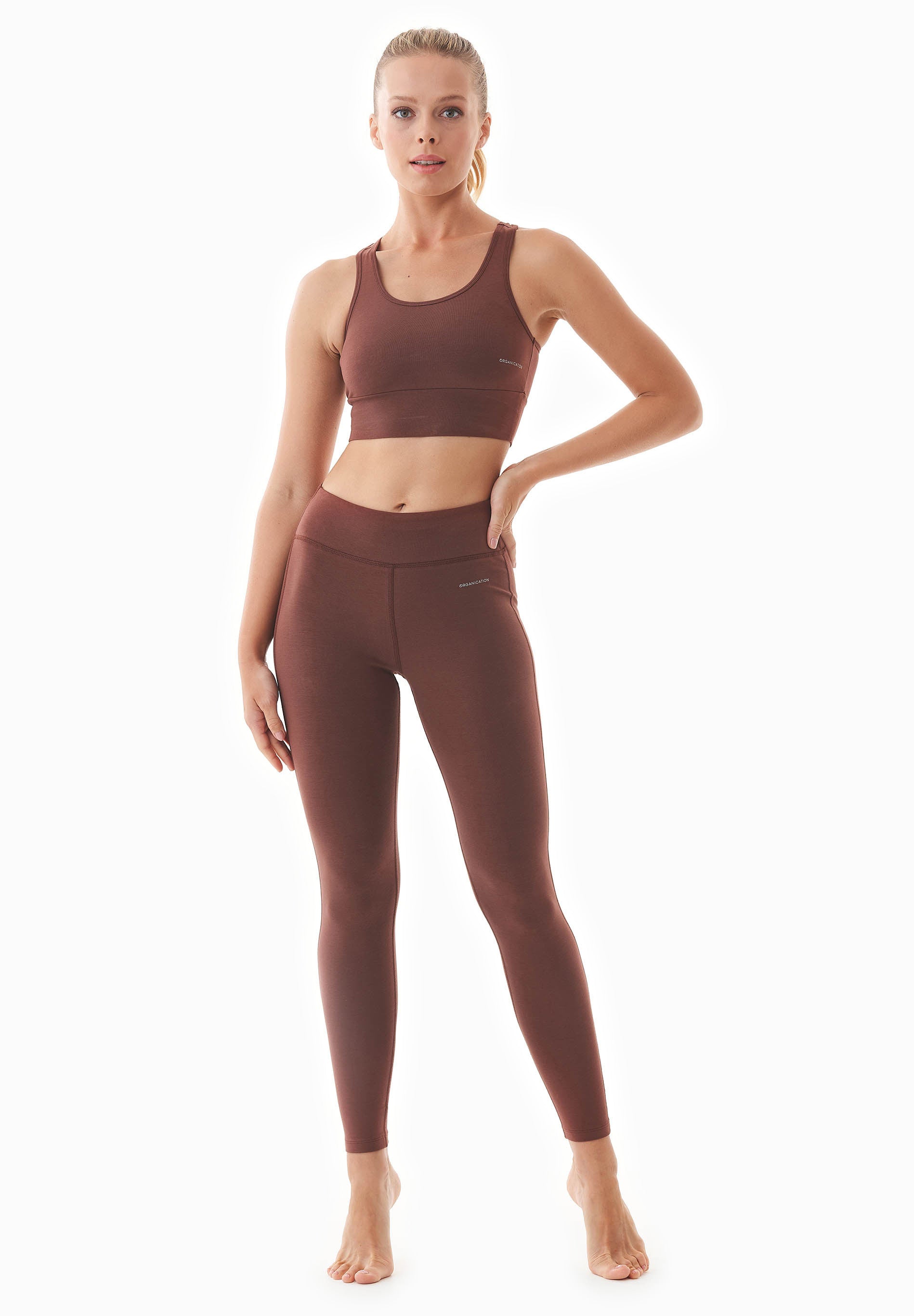 Hoge Taille Legging Licht Blauw - I love yoga