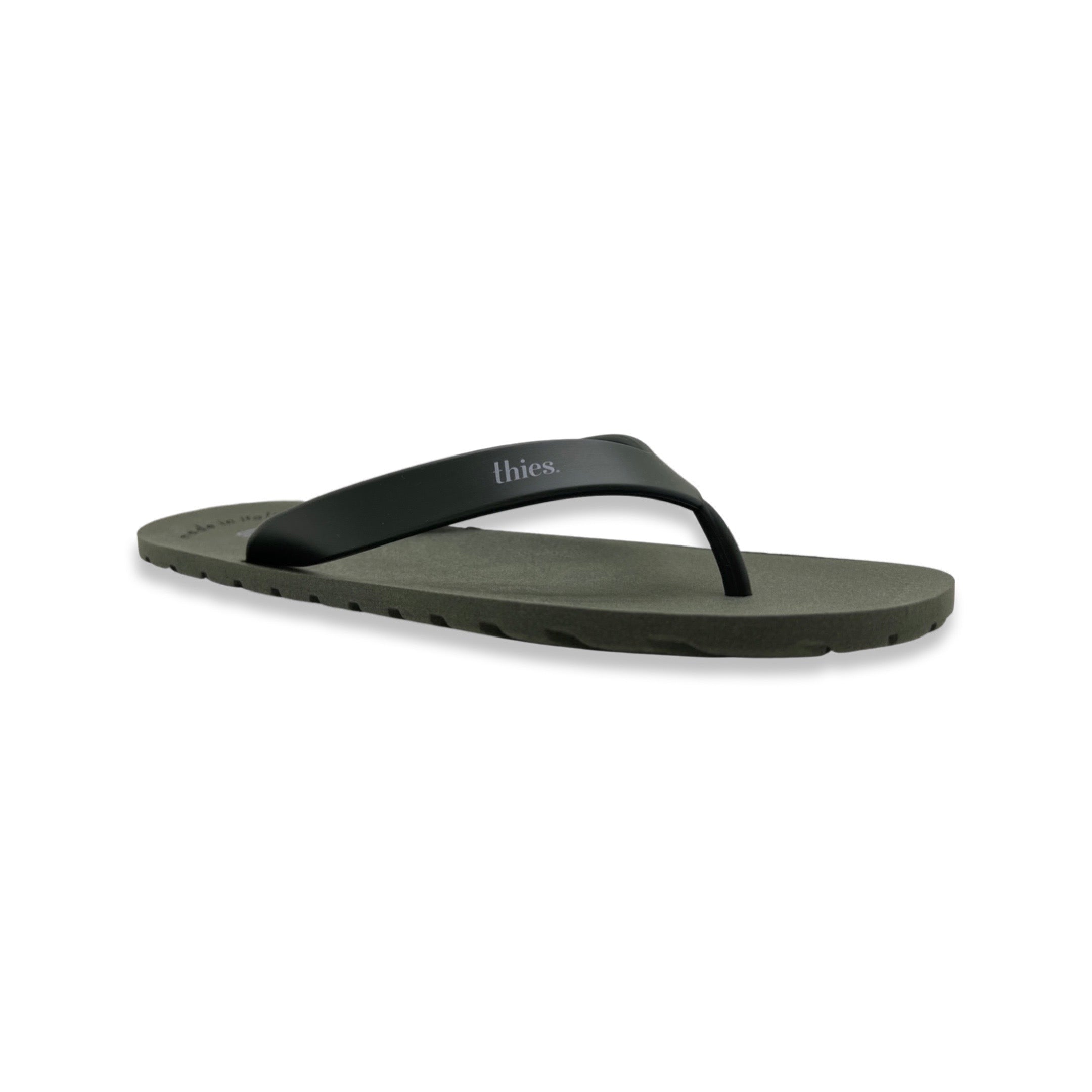 thies men vegan Flip Flops Eco Olive Green