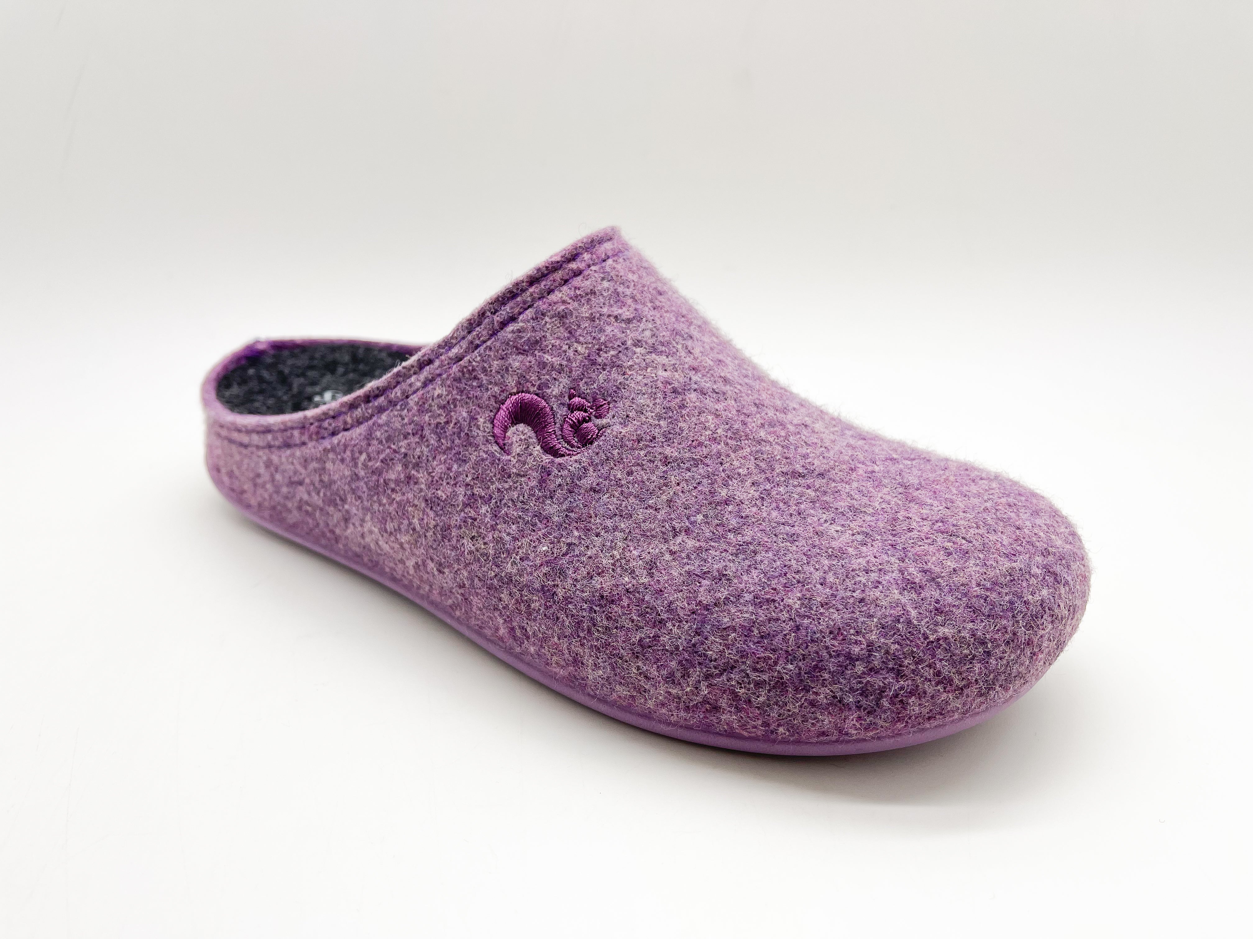 thies men vegan Slipper Recycled Pet Aubergine Purple