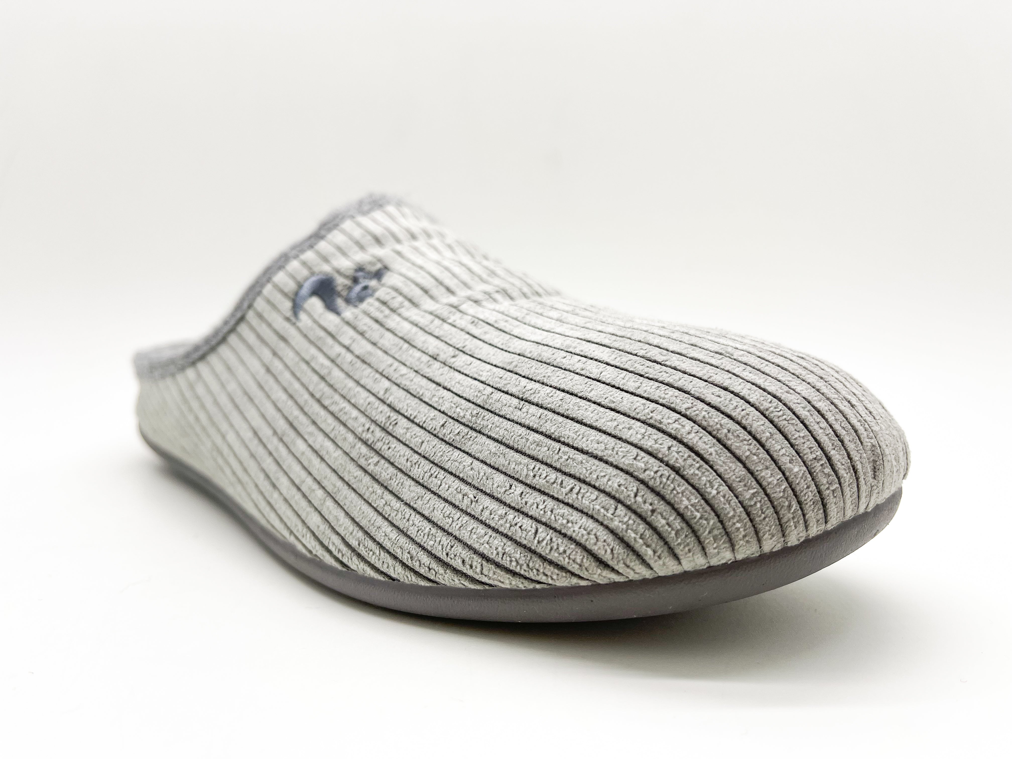 thies men vegan Slipper Eco Cord Grey