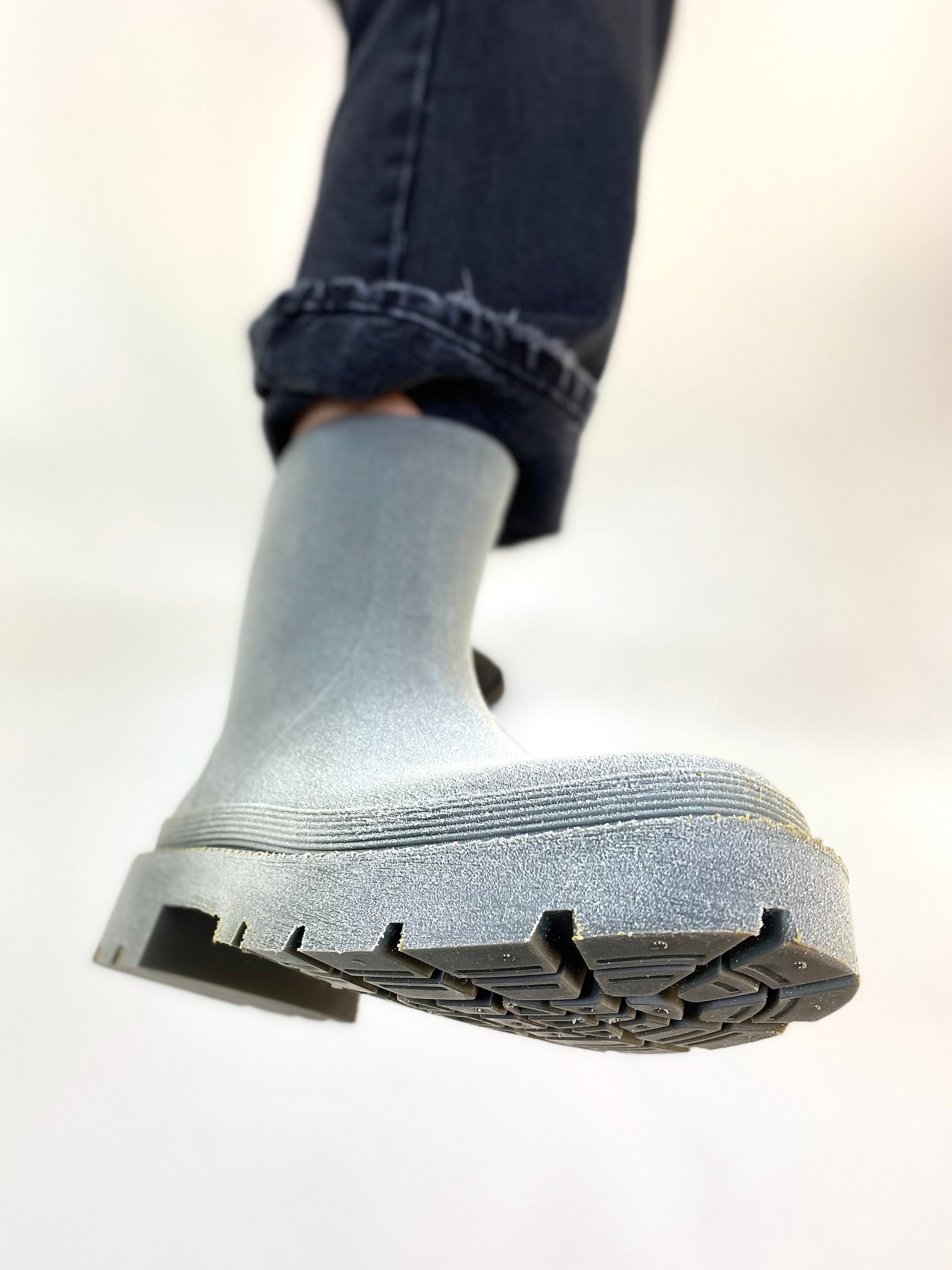 nat-2 womens vegan Rainboots Bio Boot 100% Waterproof Grey Green
