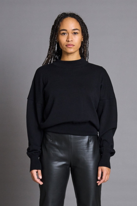 JAN N JUNE JAN 'N JUNE Damen vegan Pullover Yin Schwarz