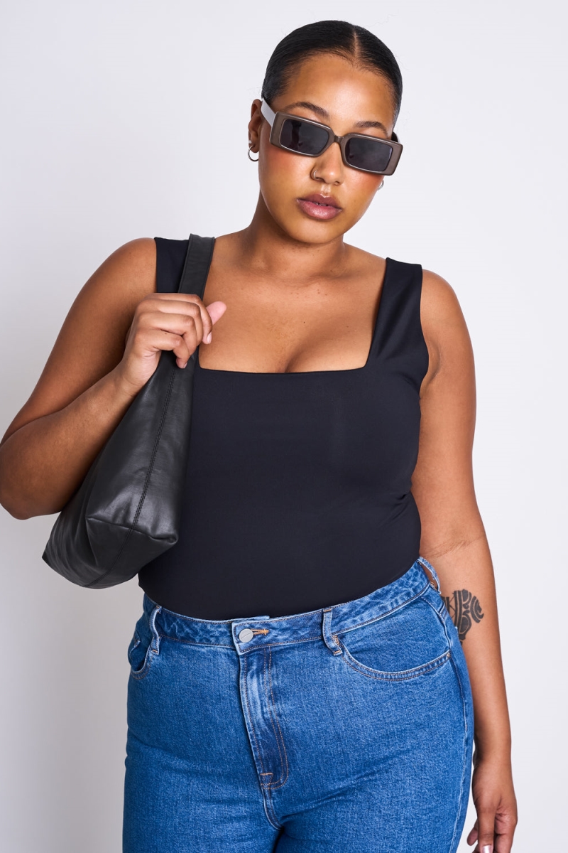 JAN N JUNE JAN 'N JUNE Damen vegan Top Merida Schwarz
