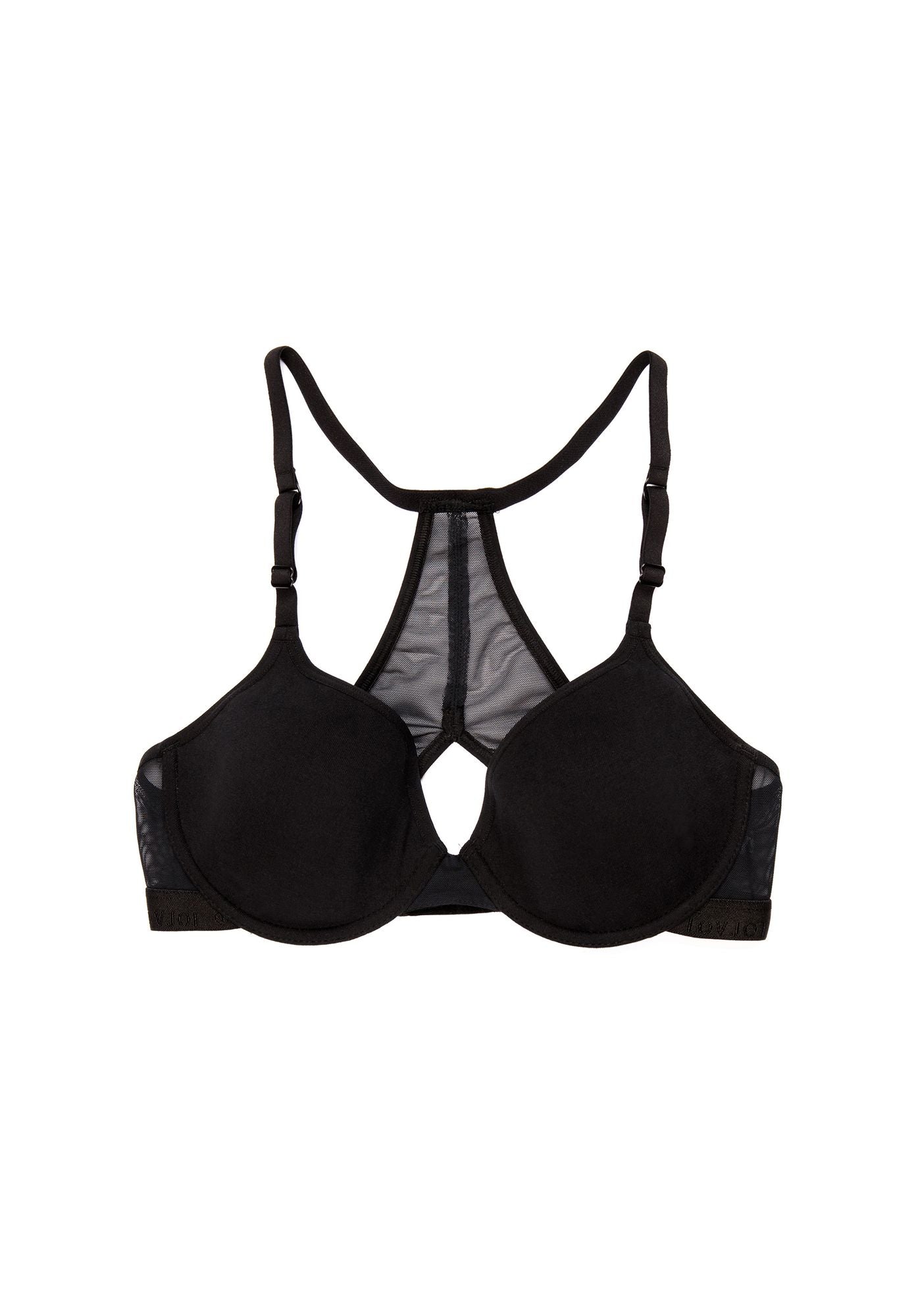 LOVJOI womens vegan Bra Voodoo Lily Black
