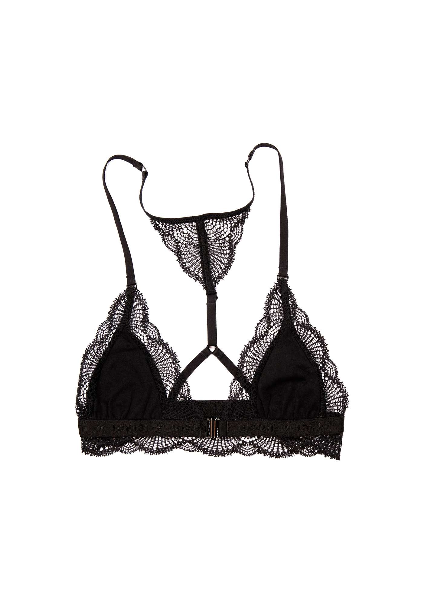 LOVJOI womens vegan Bralette Moonlighter Black