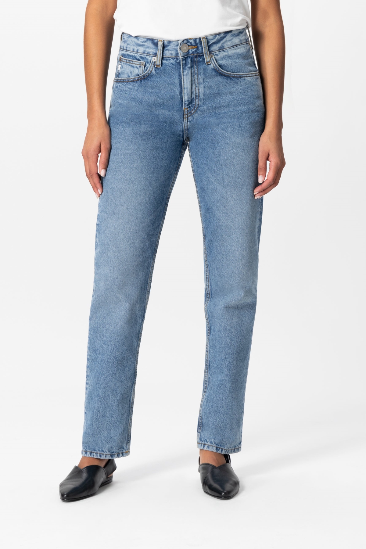 MUD Jeans dames vegan Spijkerbroek Easy Go Stone Vintage Blauw product