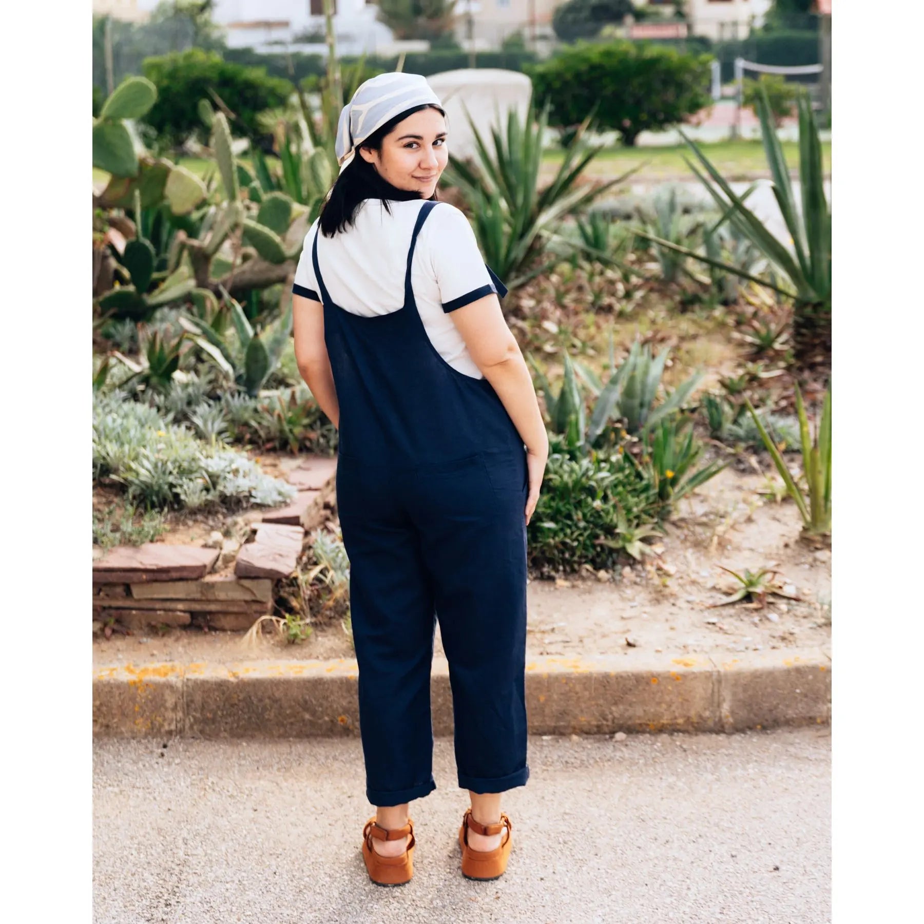 Clotsy womens vegan Dungarees MahÃ³n Blue