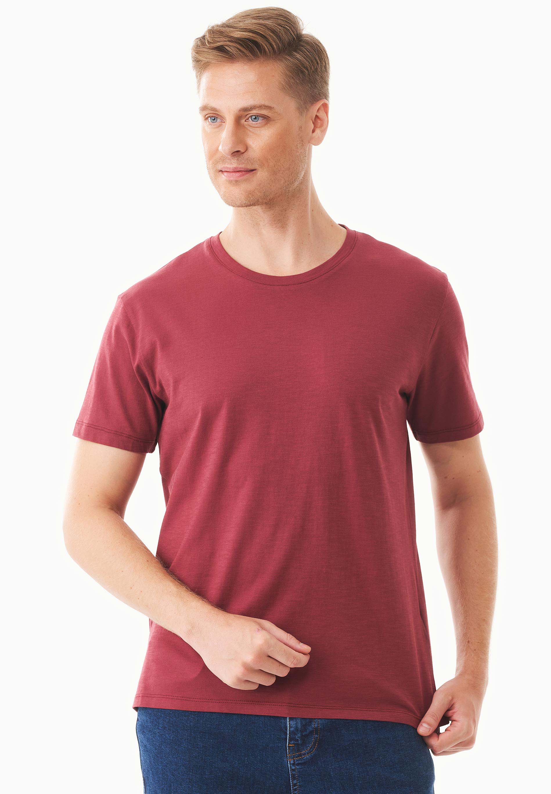 ORGANICATION Basic T-Shirt Organic Cotton Red