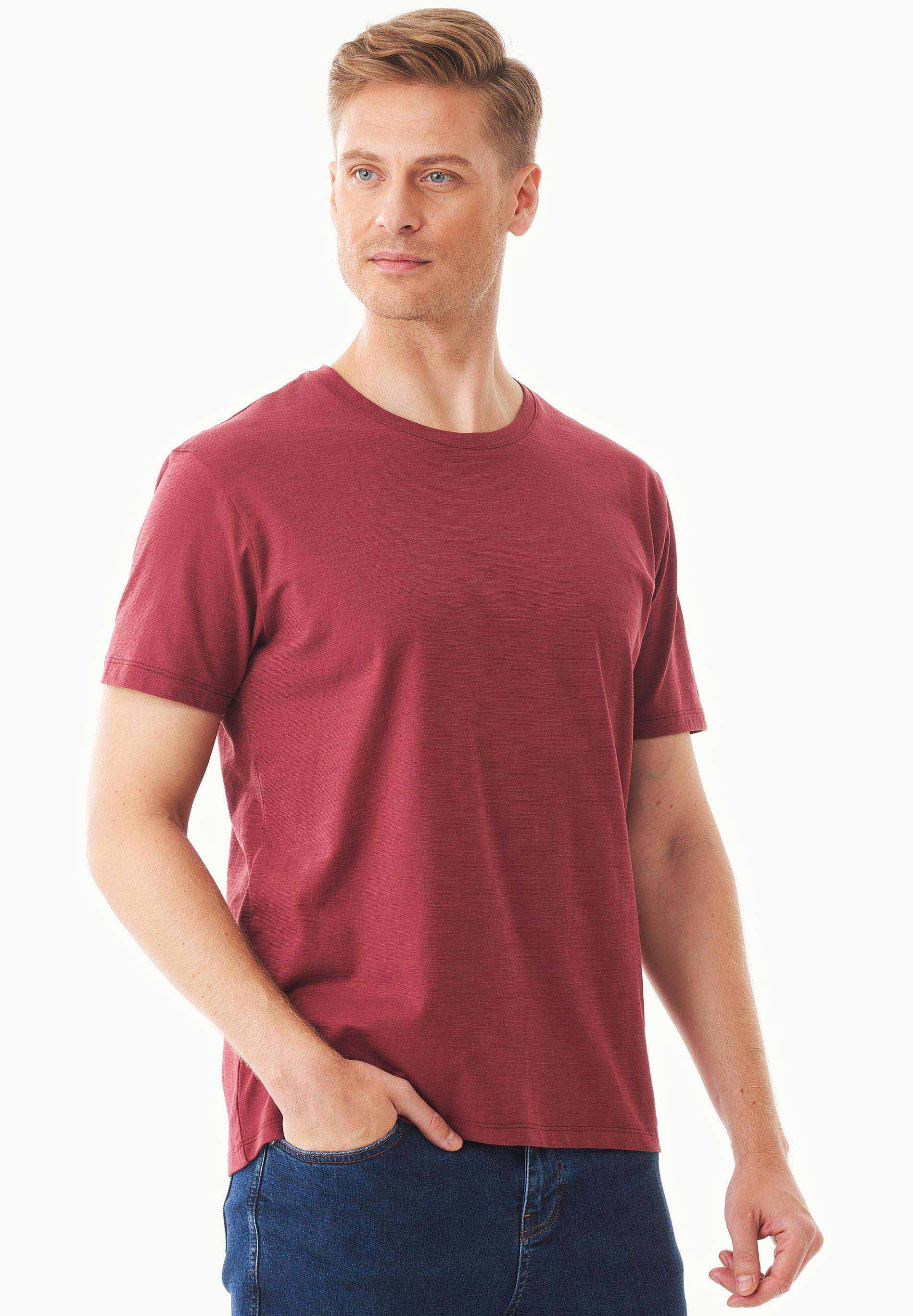 ORGANICATION Basic T-Shirt Organic Cotton Red