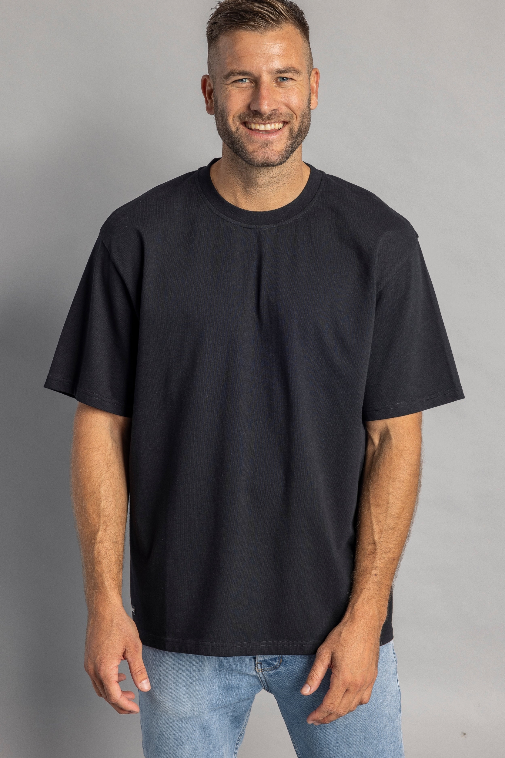 DIRTS men vegan T-Shirt Heavy Oversized Black