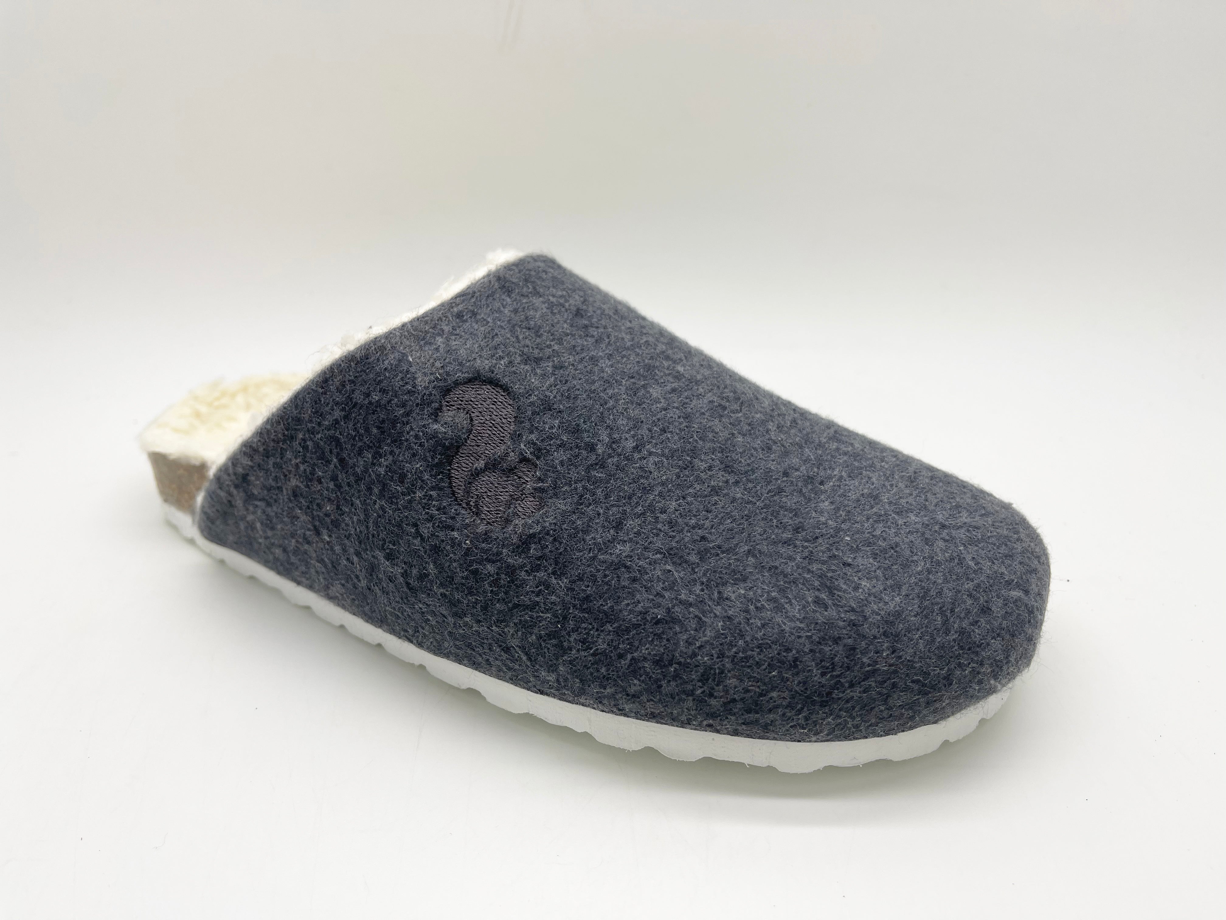 thies womens vegan Clog Organic Bio Dark Grey