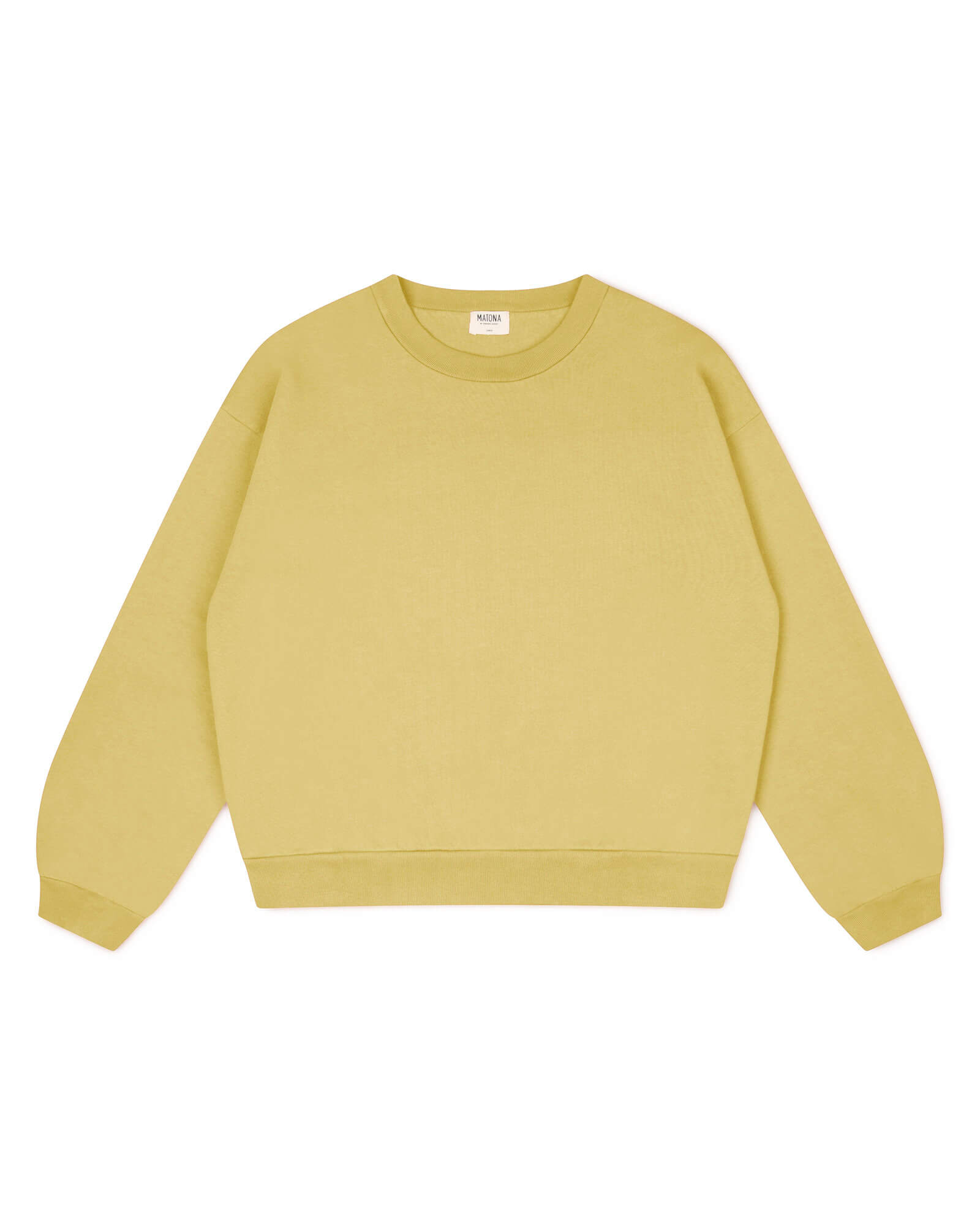 MATONA womens vegan Sweatshirt Light Citrona Yellow