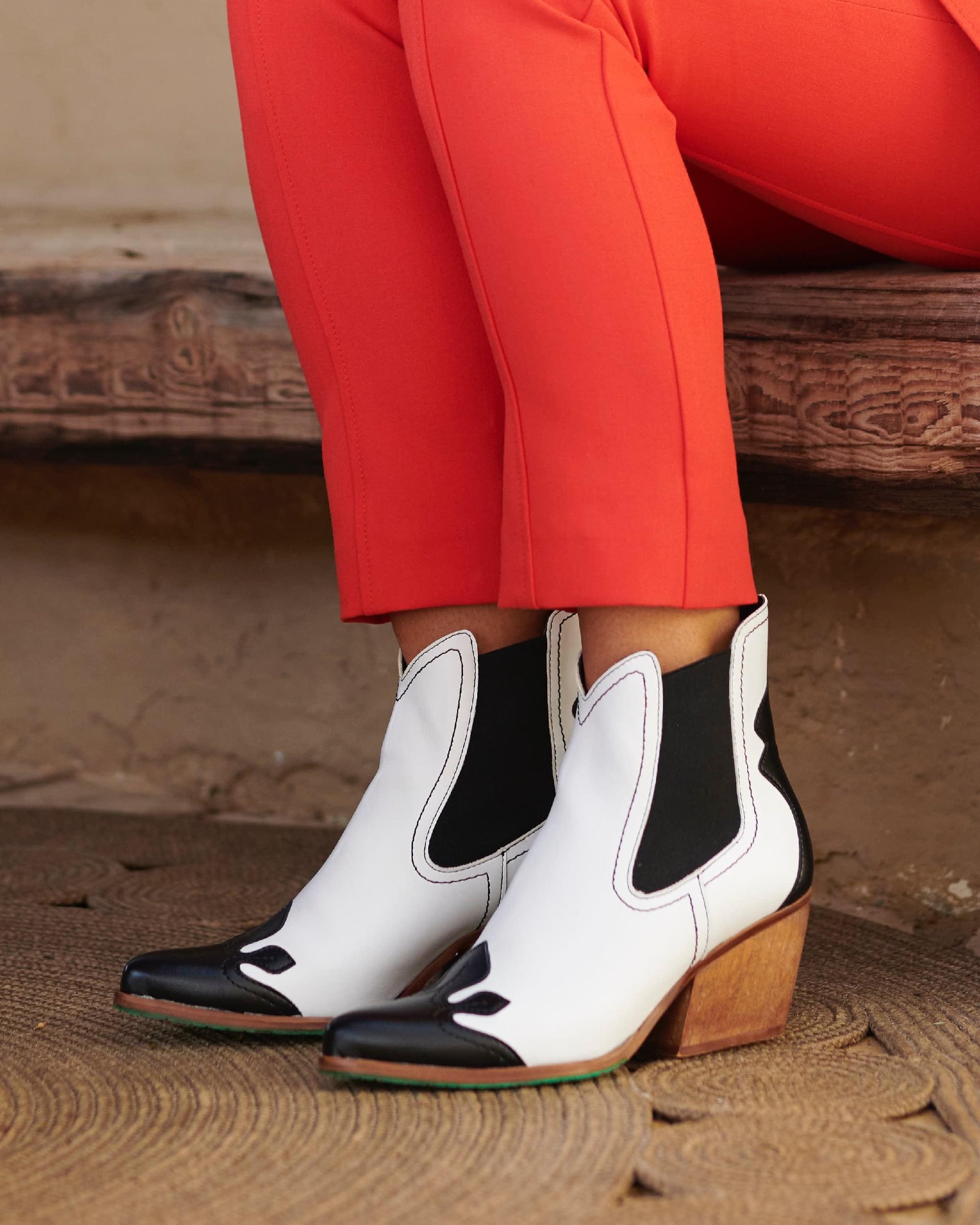 Chelsea Boots Duke Black & White 2