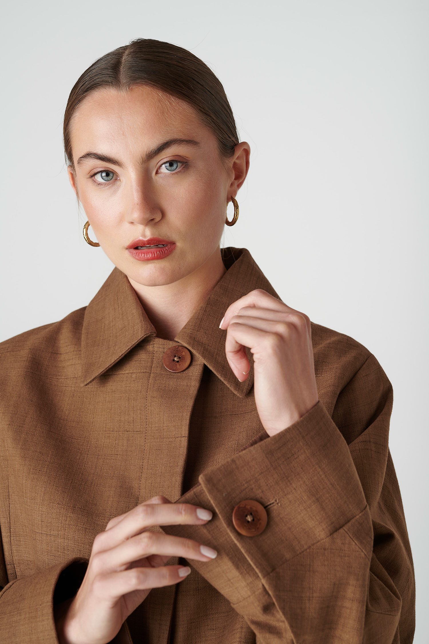 Floria Collective womens vegan Jacket June Cappuccino Brown