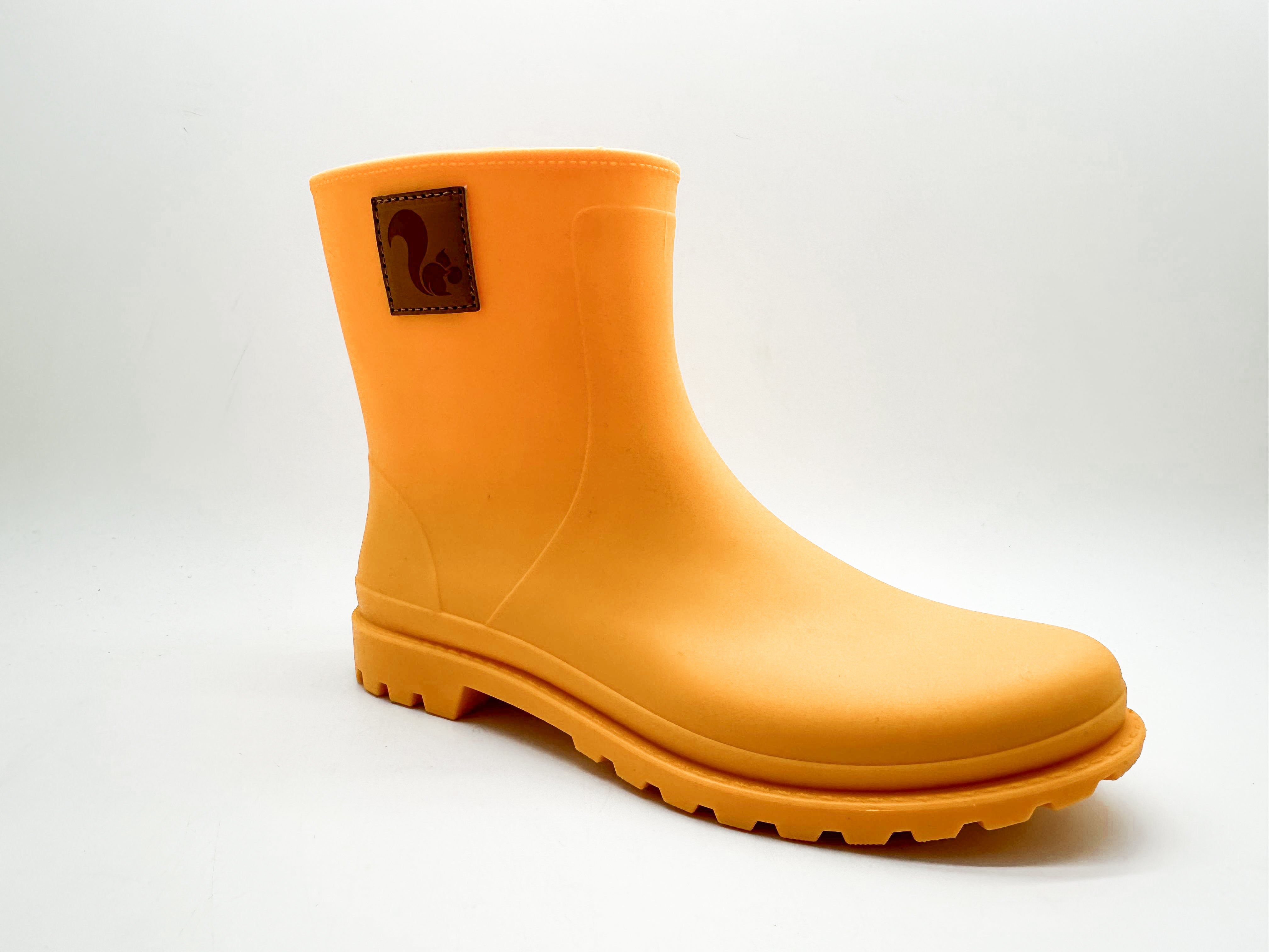 thies womens vegan Rainboots 100% Waterproof Biodegradable Orange
