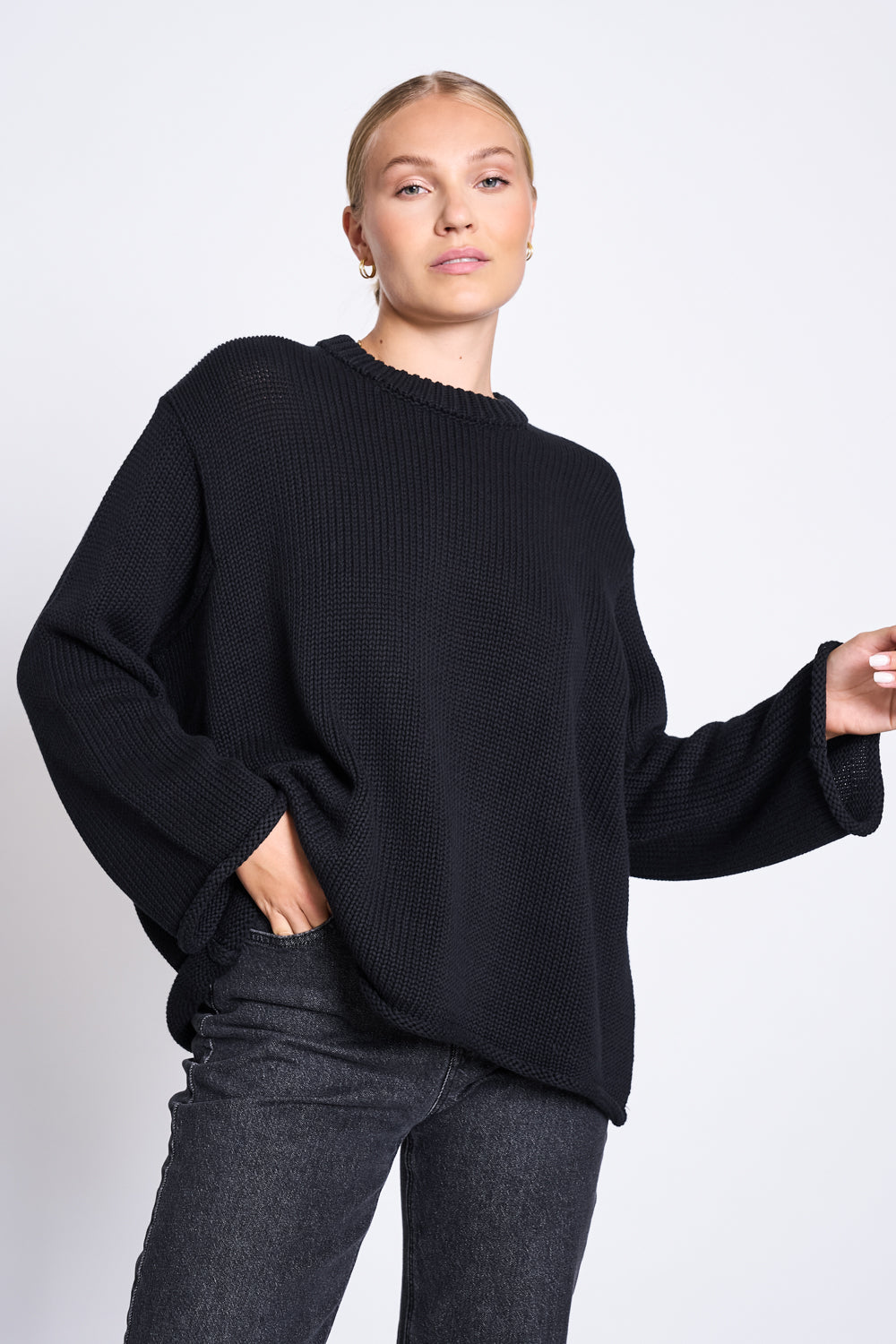 Image of JAN 'N JUNE dames vegan Trui Sona Zwart