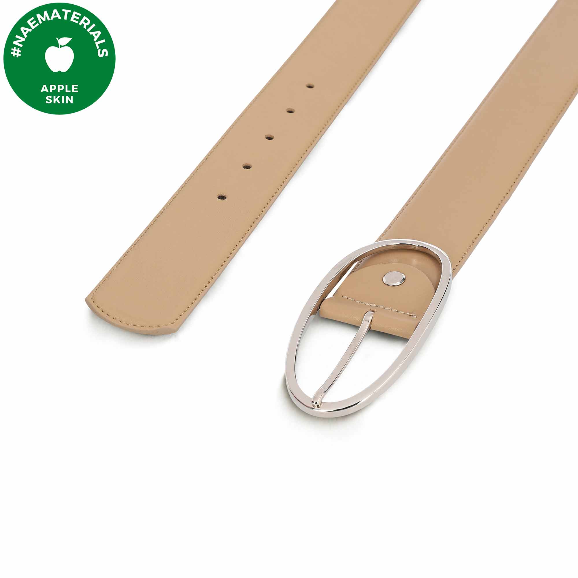 NAE womens vegan Belt Batea Beige