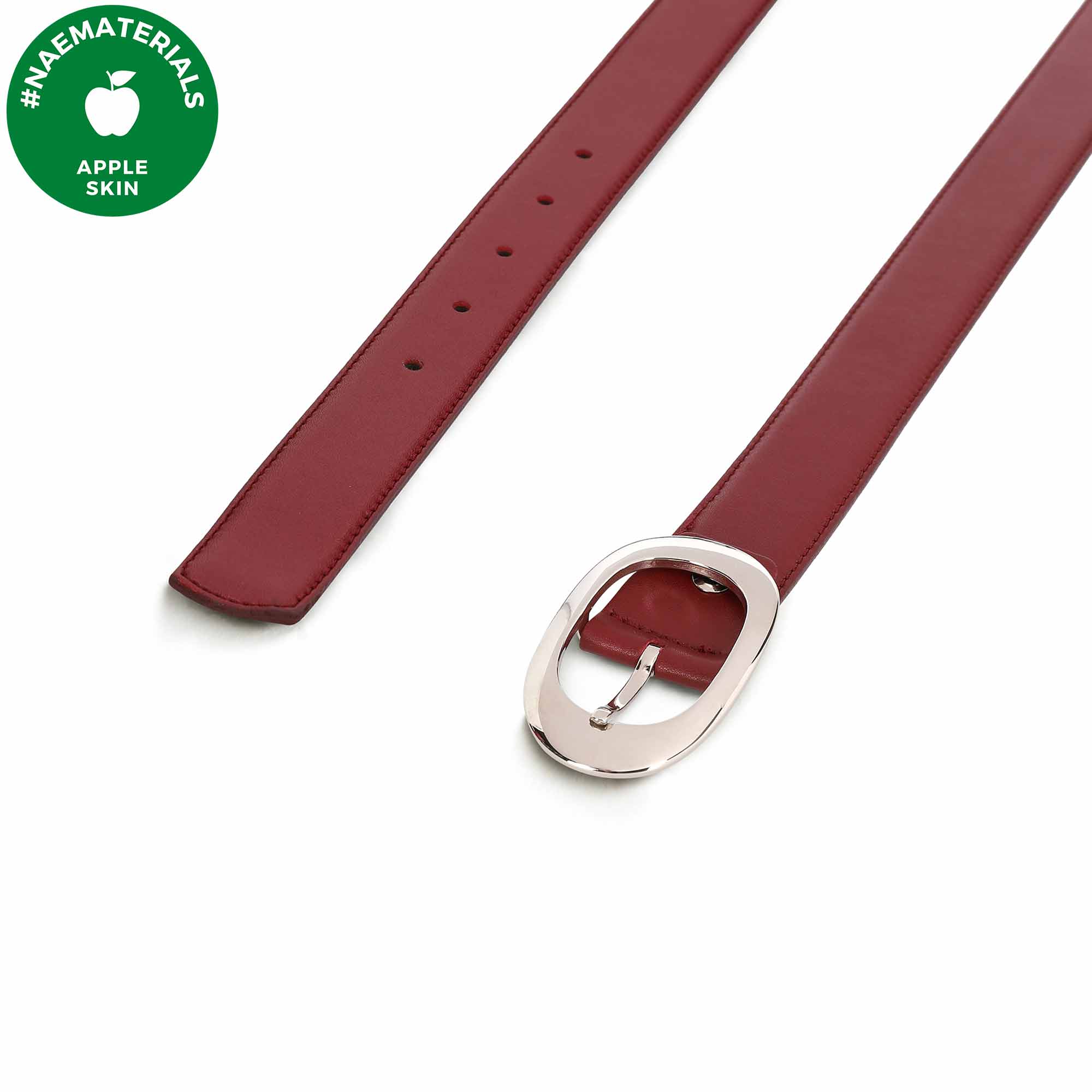 NAE womens vegan Belt Osona Red