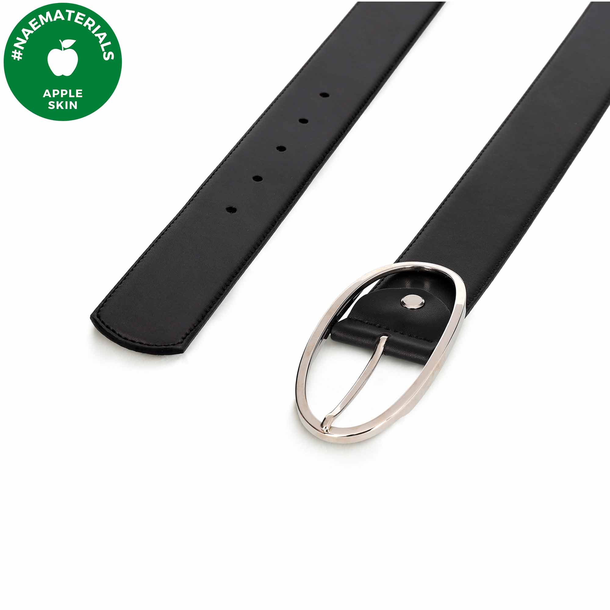 NAE womens vegan Belt Batea Black