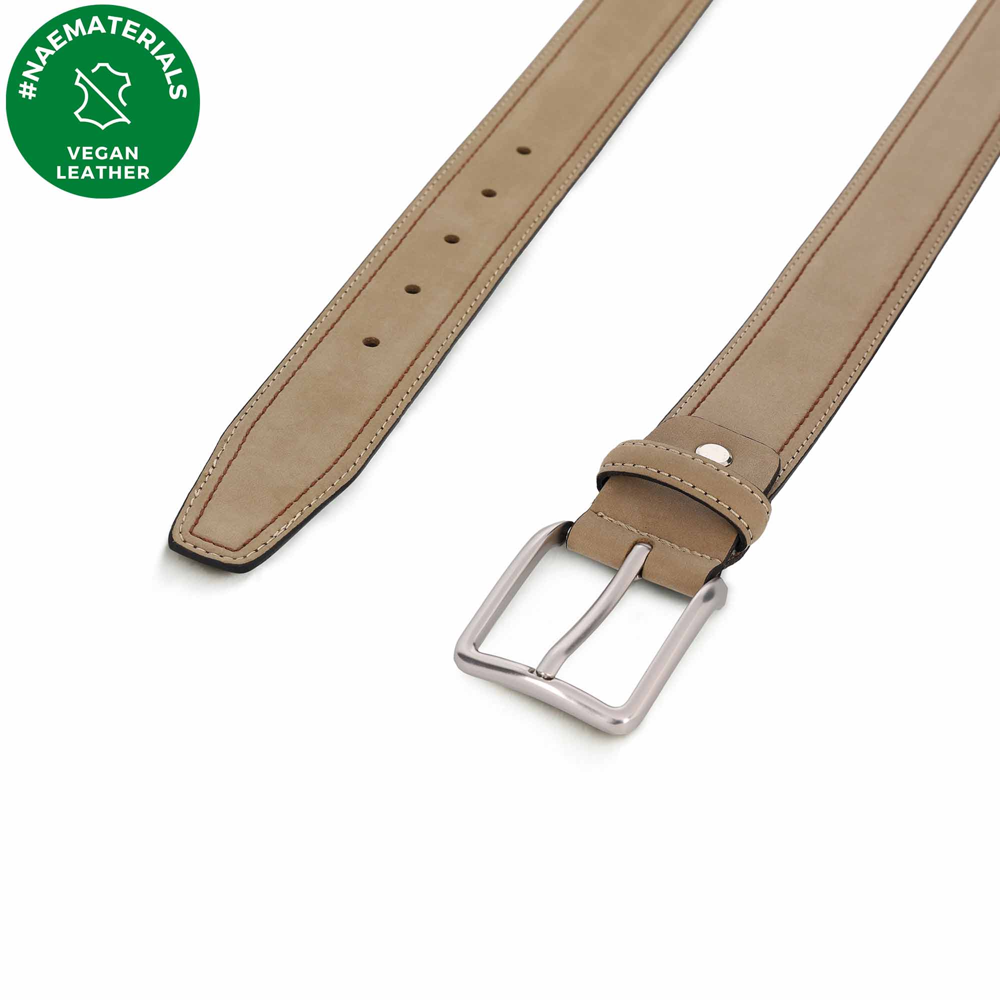 NAE men vegan Belt Gavet Beige