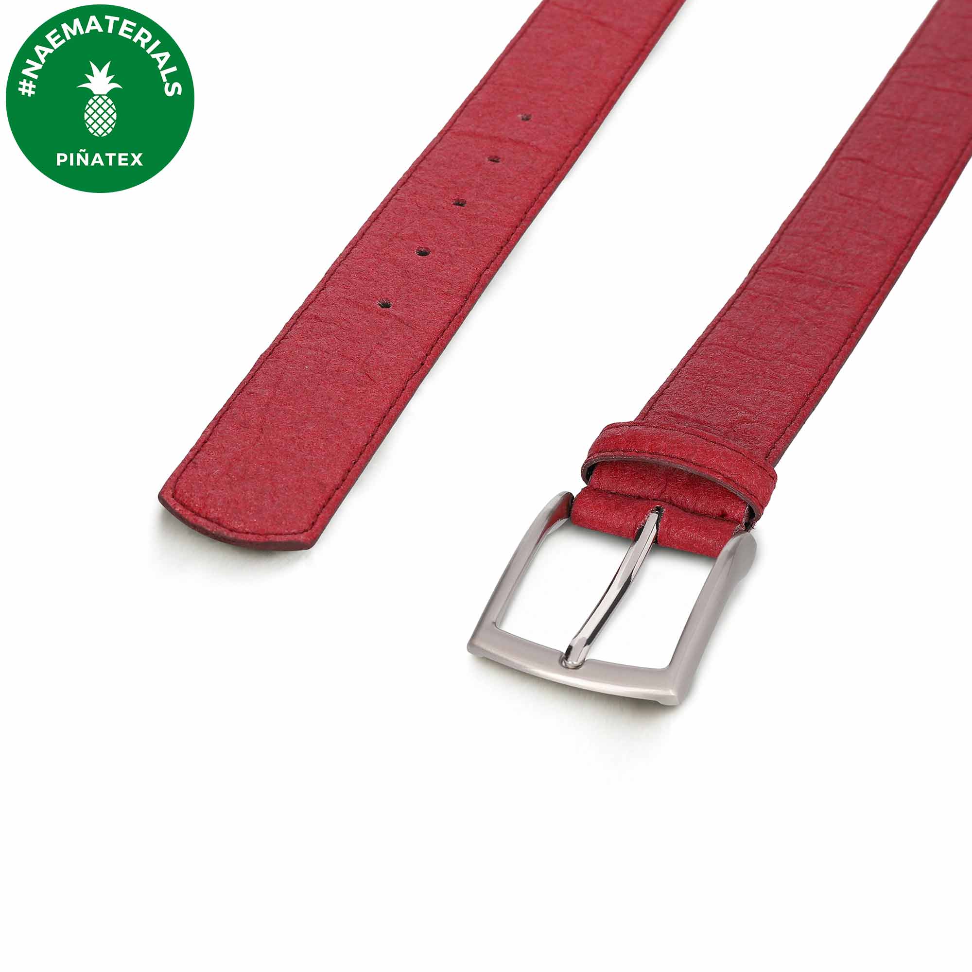 NAE men vegan Belt Seva Red