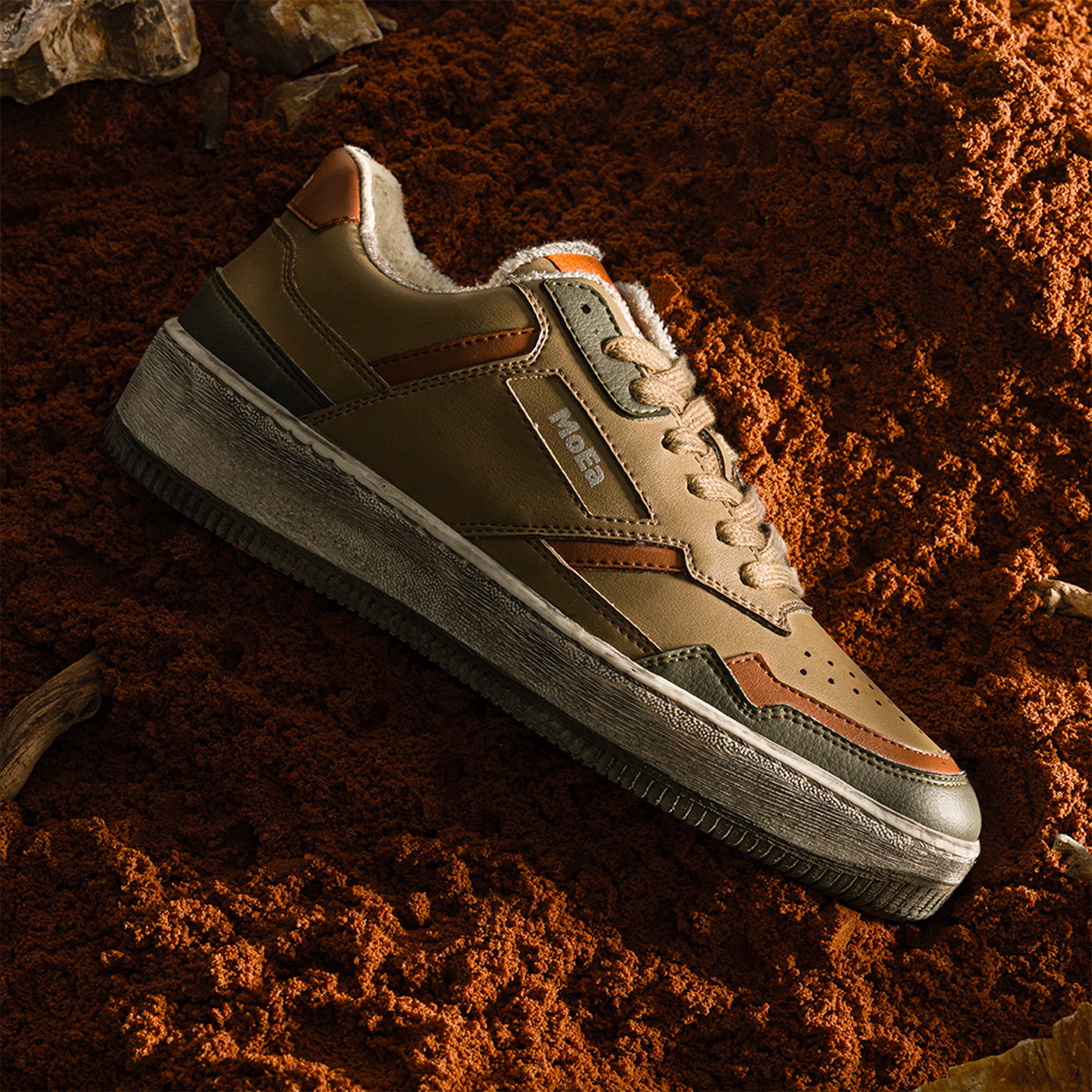 MoEa men vegan Sneakers Desserto X Moea Brown