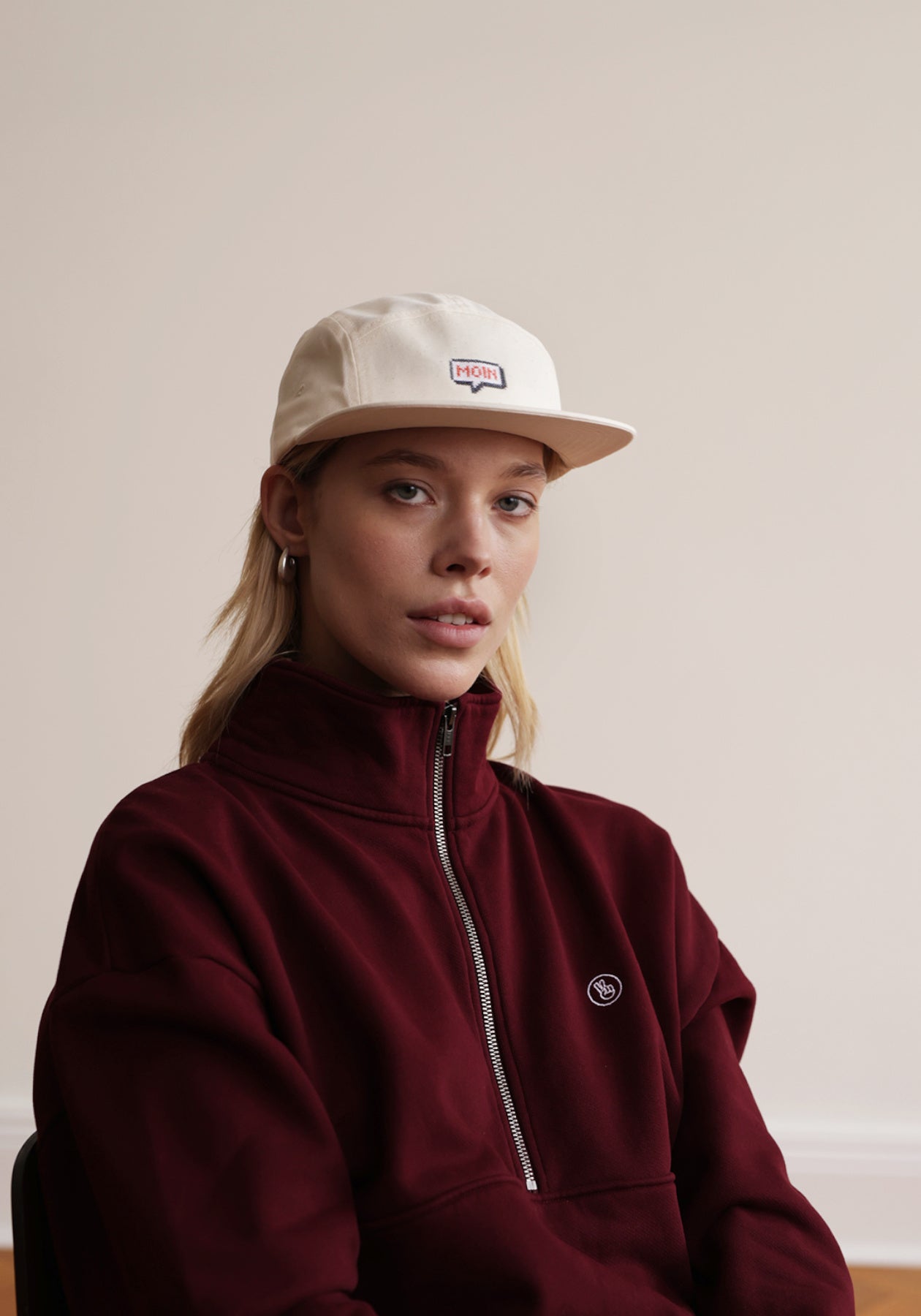 Hafendieb men vegan Cap 5panel Moin Creme