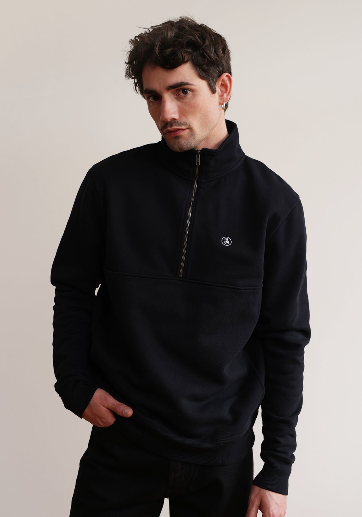 Hafendieb men vegan Sweater Peace Troyer Black