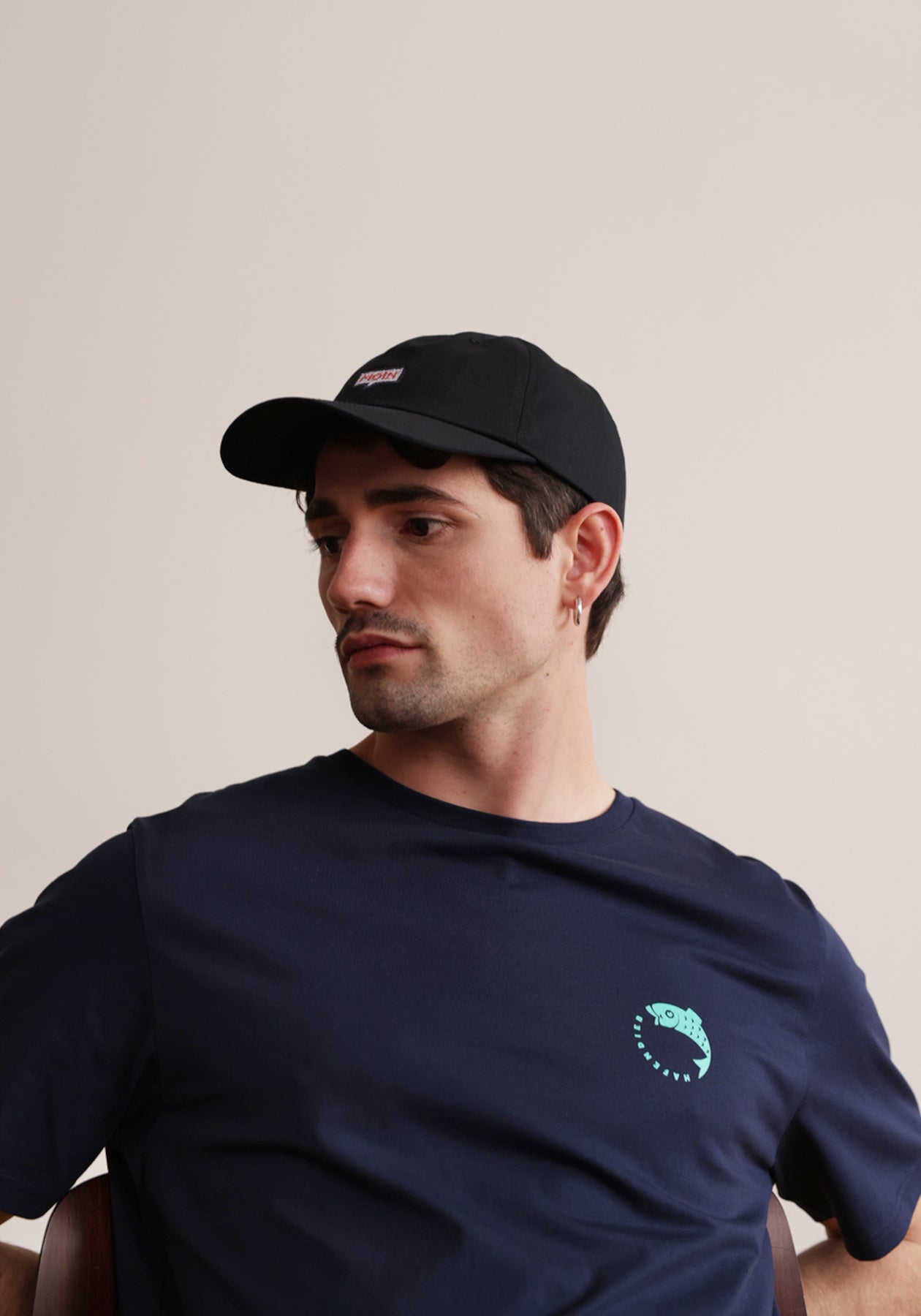 Hafendieb men vegan Dad Cap Moin Black