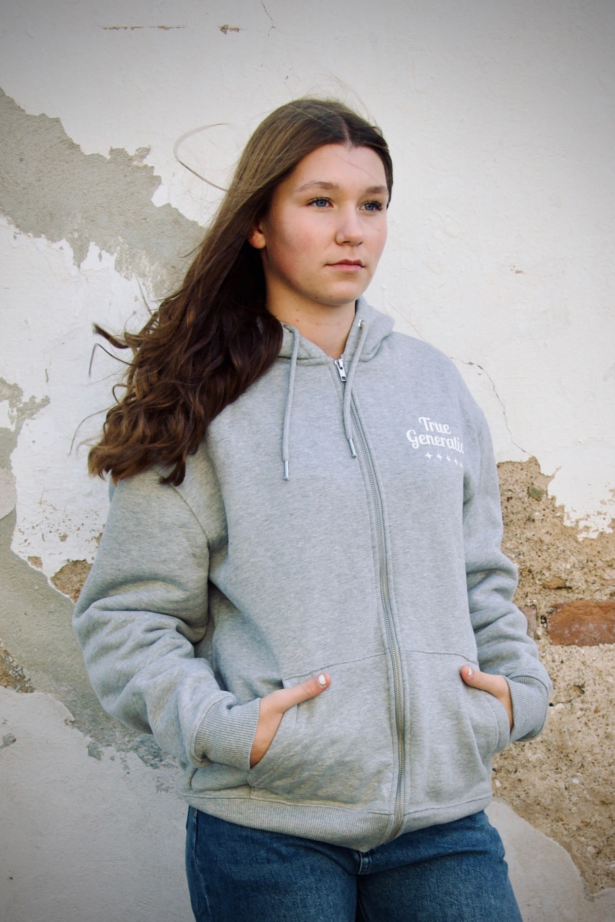 79648 - Herren vegan Zip Hoodie Locker Heavy Grey