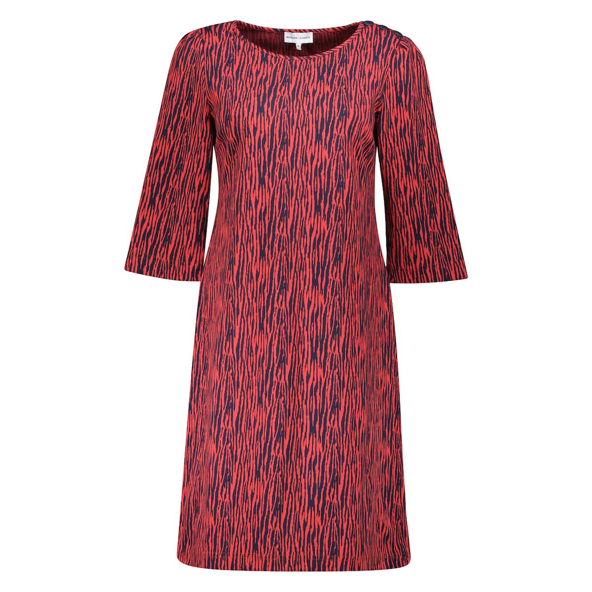 strapless open back dress Red Zebra Print Dress