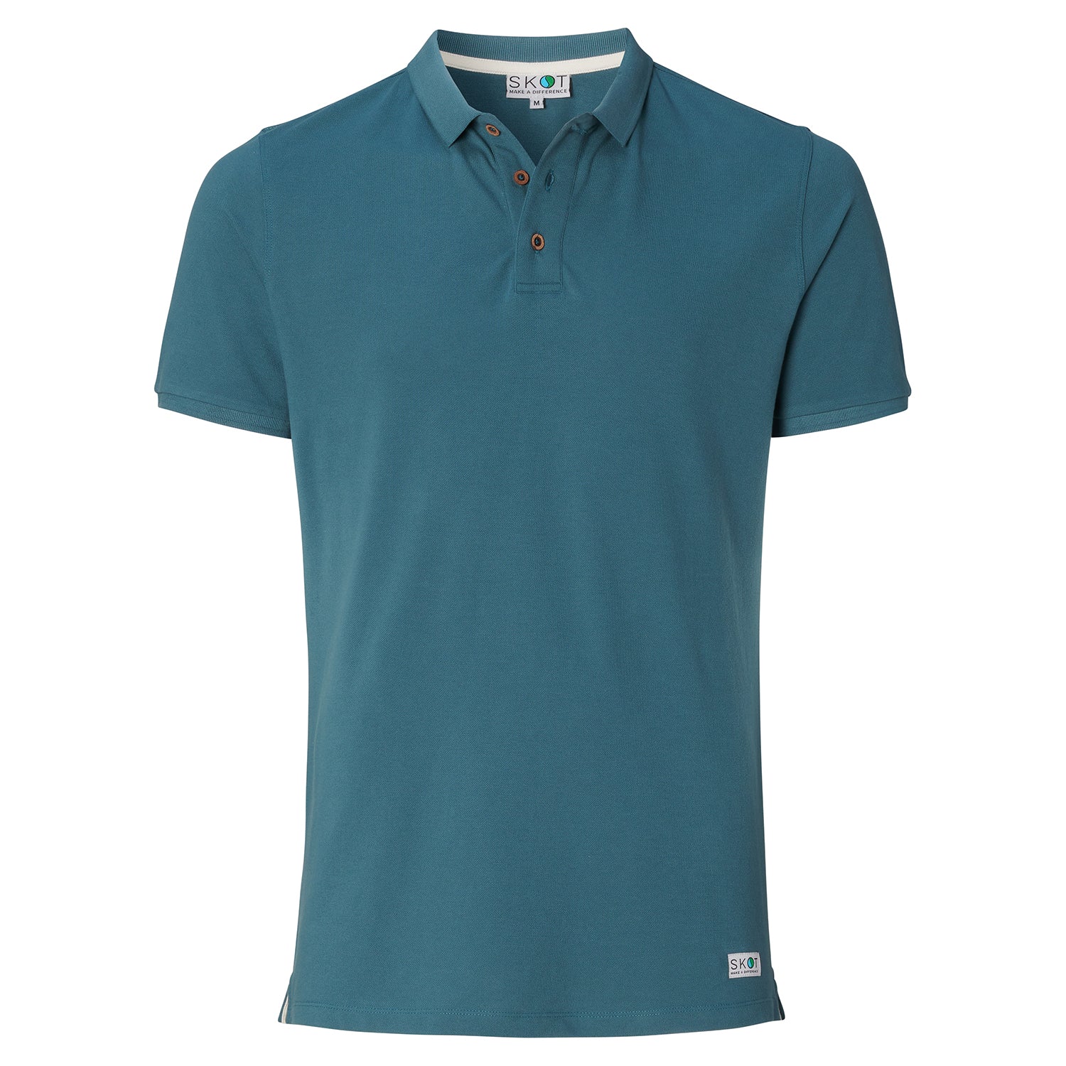 SKOT men vegan Polo Sky Blue