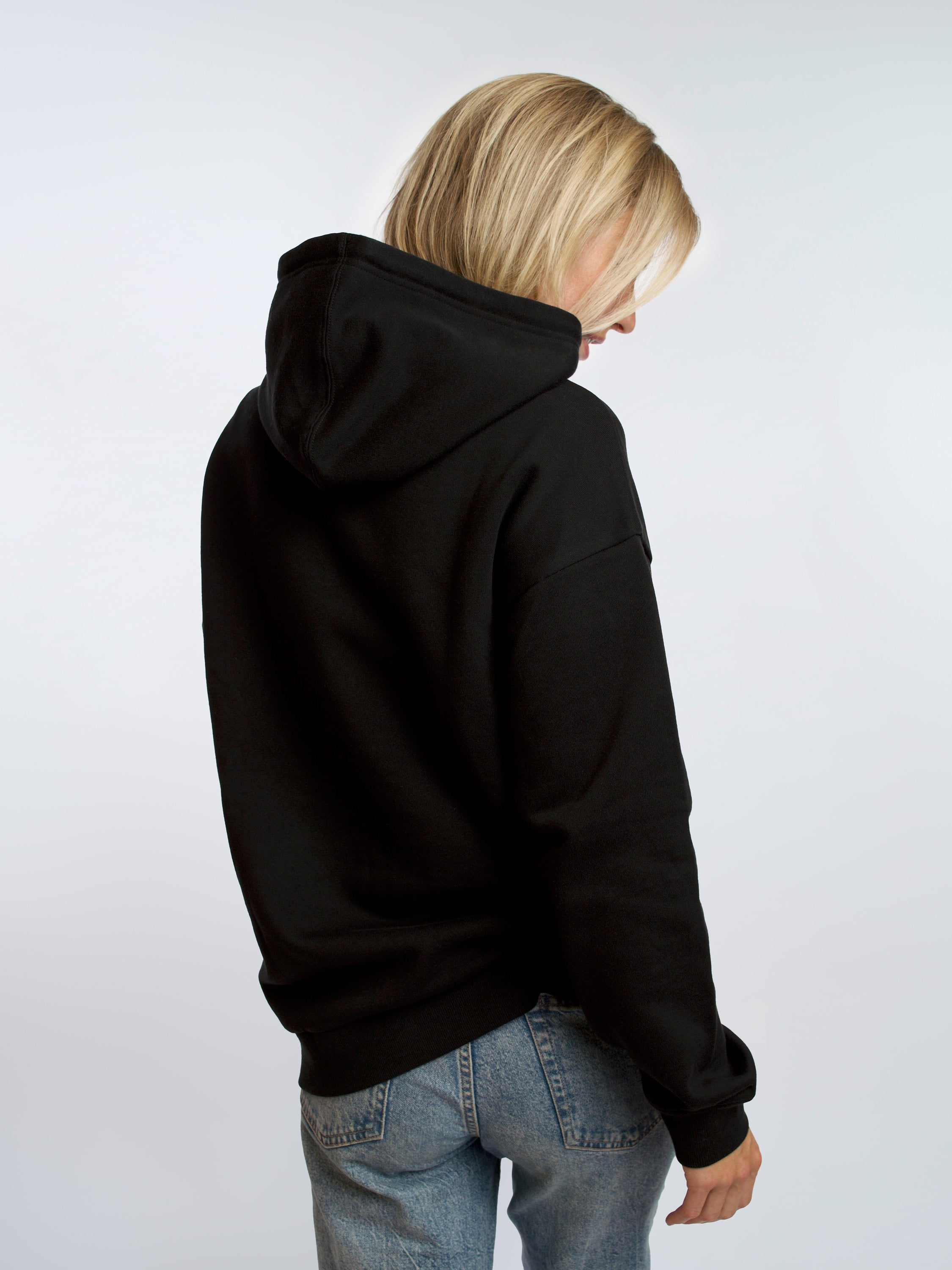 Honest Basics womens vegan Heavy Hoodie Women Black