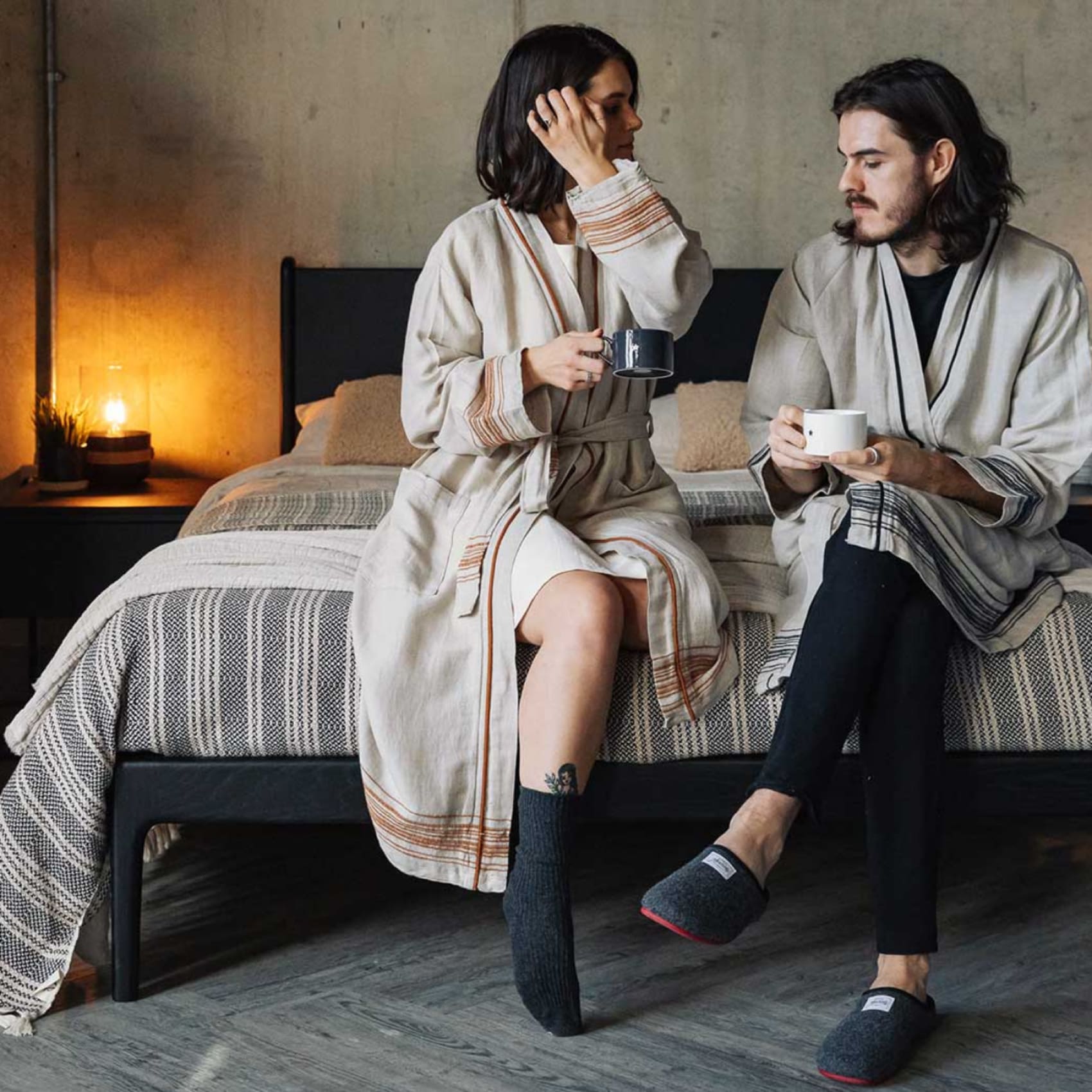 Luks unisex vegan Luxury Linen Loungewear Gift Set Ceren Ink