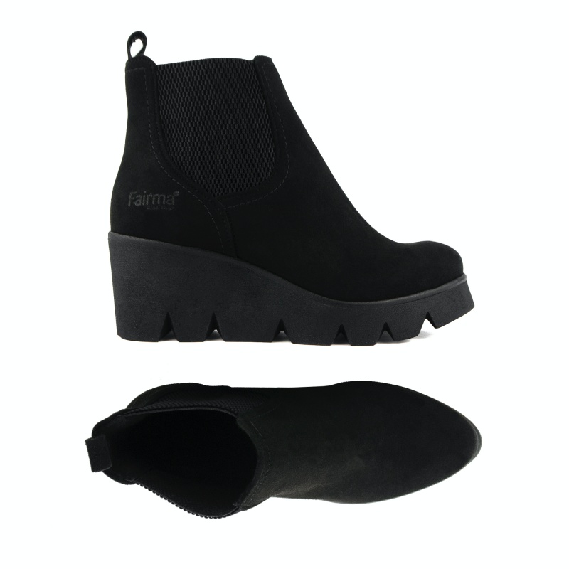 FAIRMA ETHICAL DESIGN womens vegan Boots Maure Black