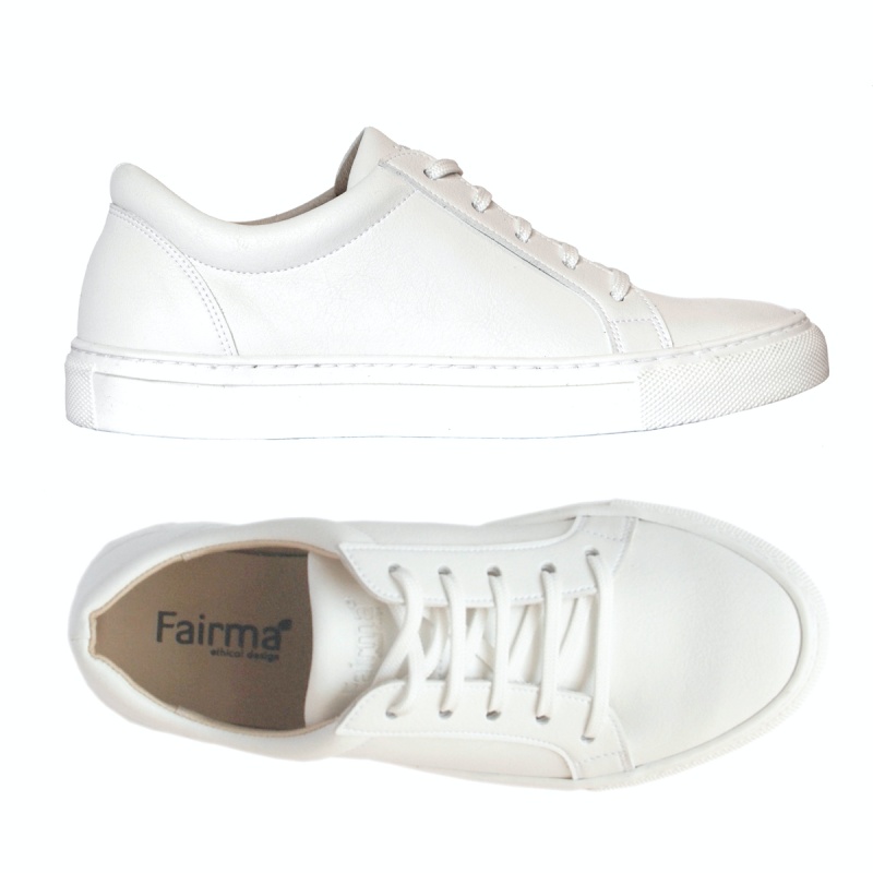 FAIRMA ETHICAL DESIGN men vegan Sneakers Loop White