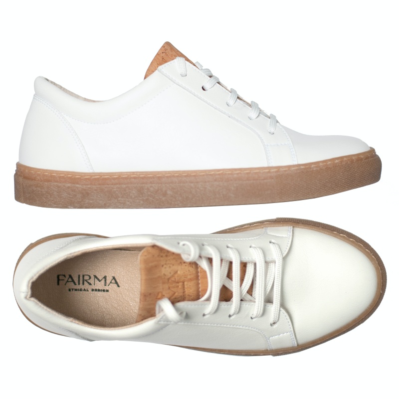 FAIRMA ETHICAL DESIGN womens vegan Sneakers Oopi White