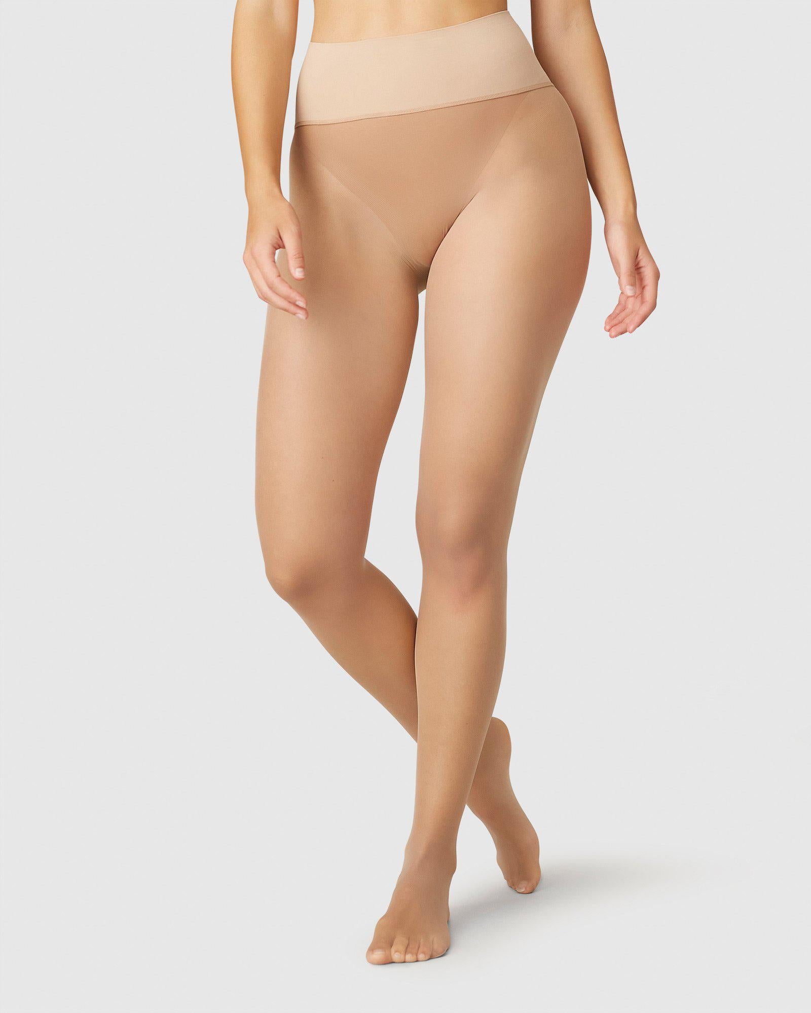 Swedish Stockings womens vegan Seamless Tights Beata Beige