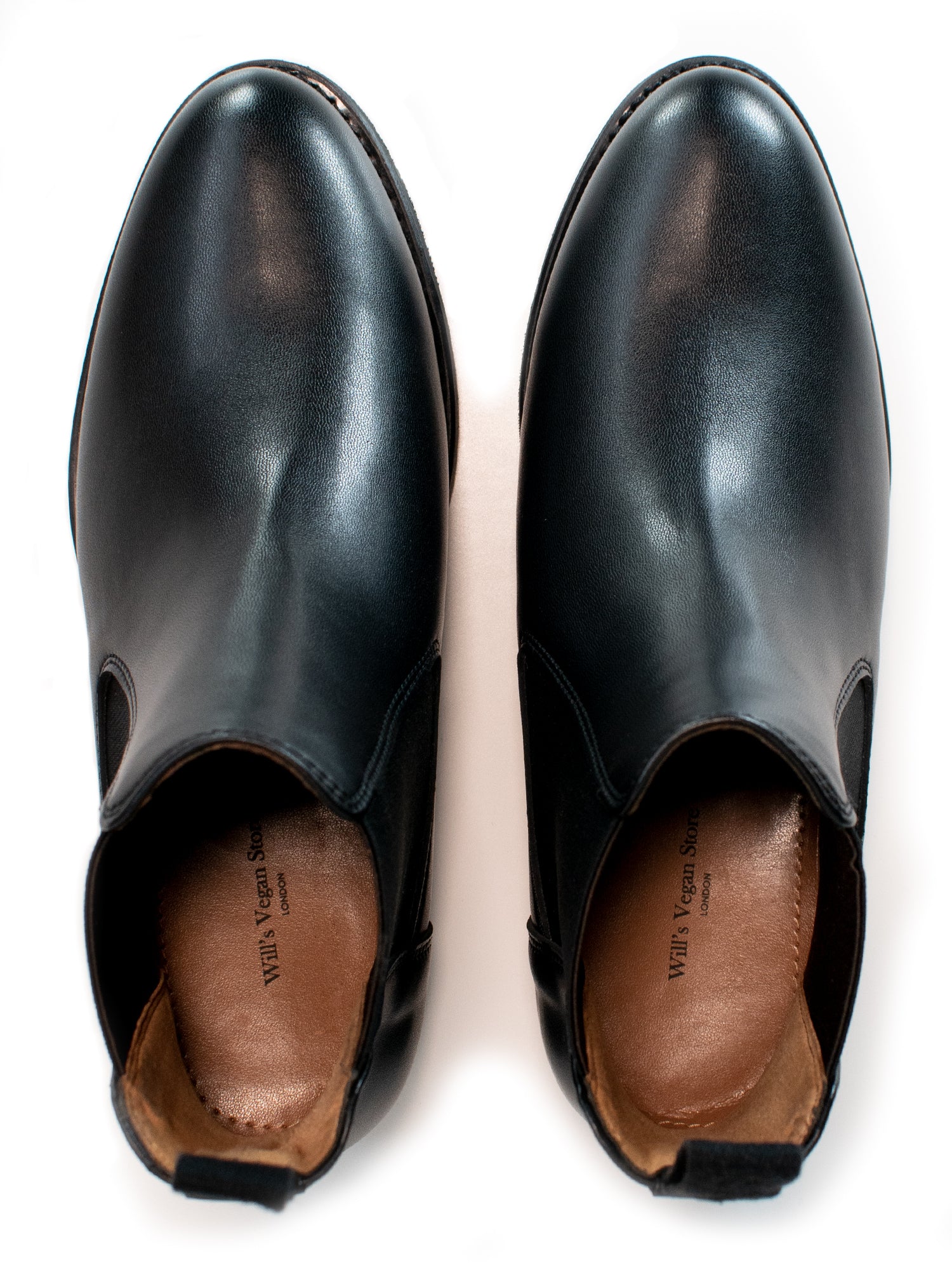 Will's Vegan Store Goodyear Women's Welt Chelsea Boots Black